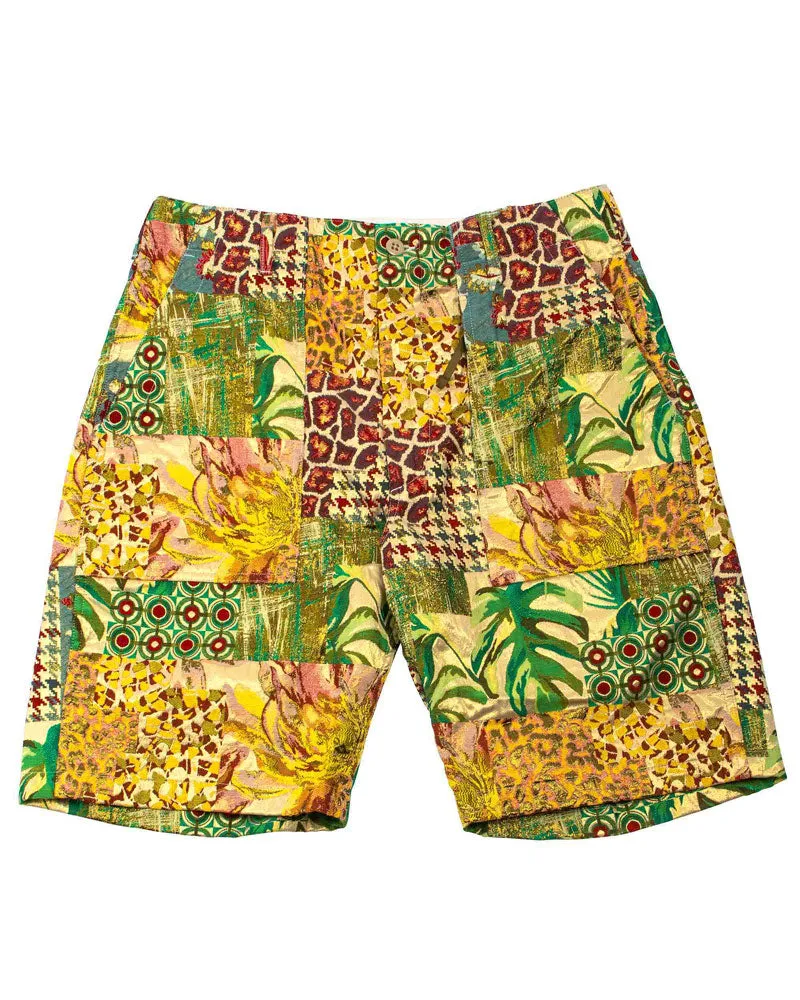 Engineered Garments Fatigue Short Multi Color Poly Acetate Lurex Jacquard sold by Lost & Found