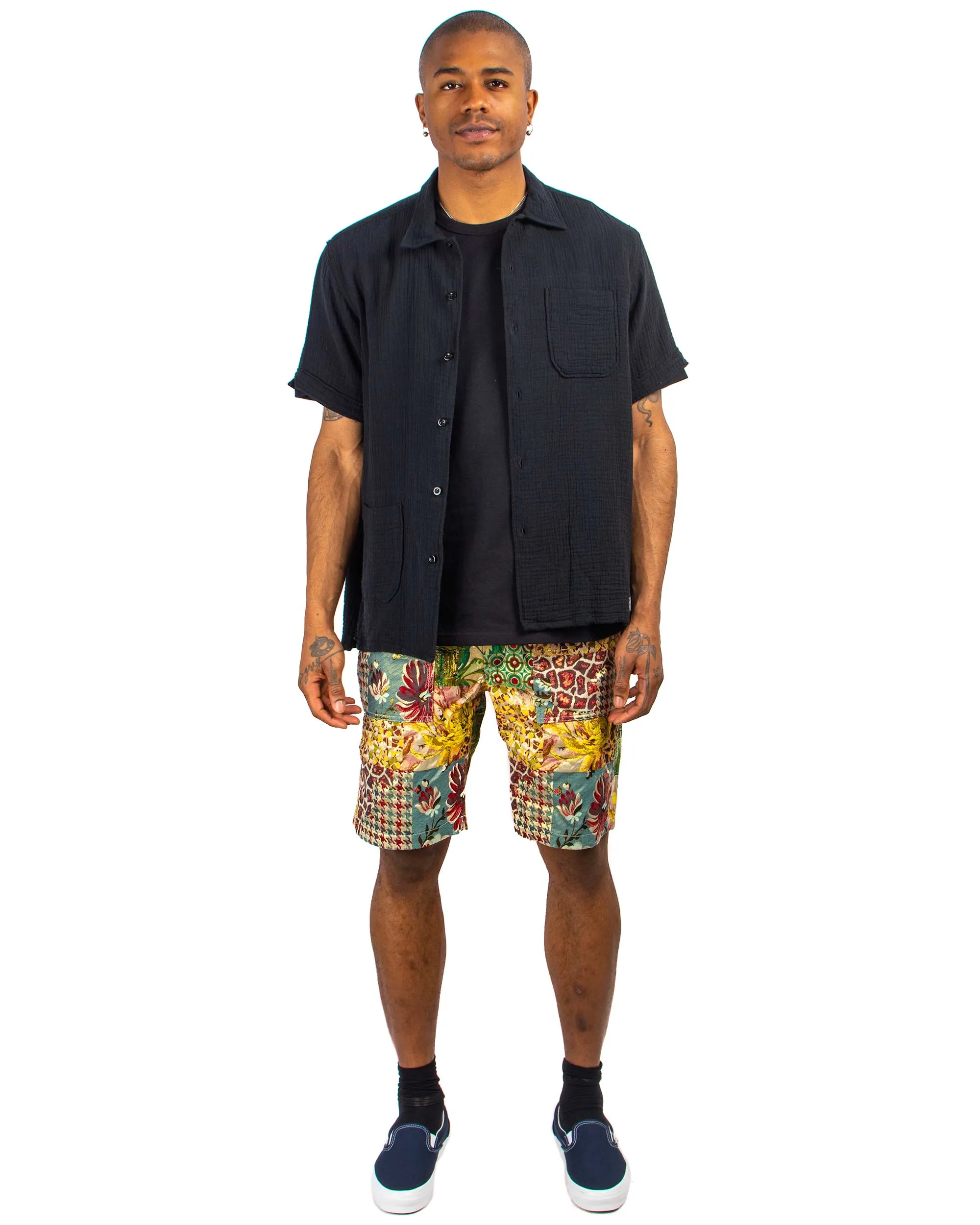 Engineered Garments Fatigue Short Multi Color Poly Acetate Lurex Jacquard sold by Lost & Found product image thumbnail 2