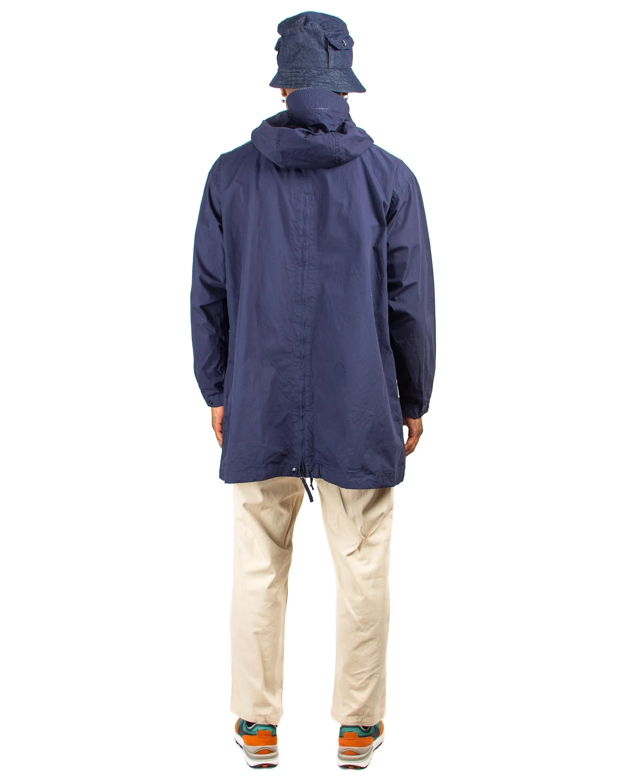 Engineered Garments Over Parka Navy Cotton Duracloth Poplin sold by Lost & Found product image thumbnail 3