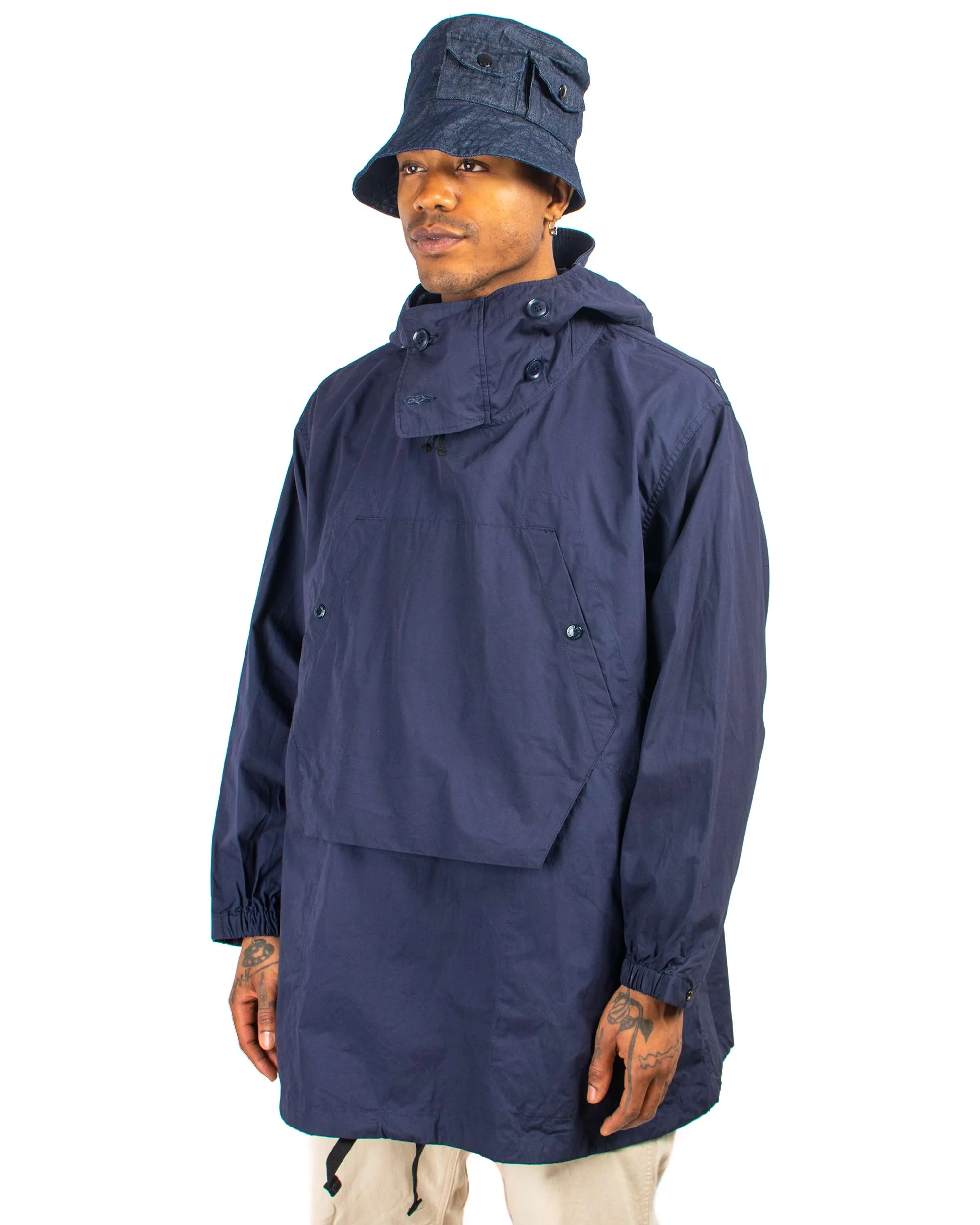 Engineered Garments Over Parka Navy Cotton Duracloth Poplin sold by Lost & Found product image thumbnail 4