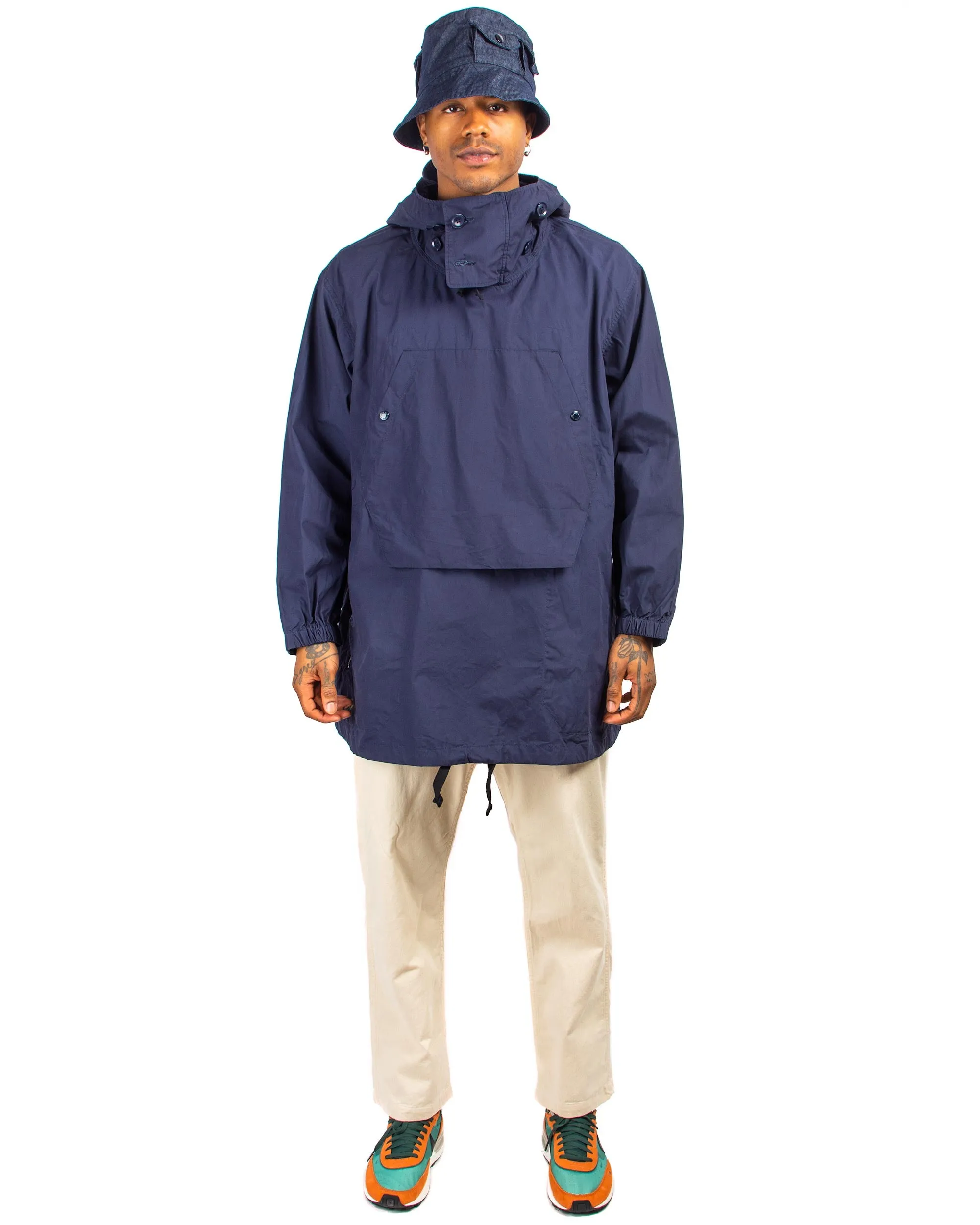 Engineered Garments Over Parka Navy Cotton Duracloth Poplin sold by Lost & Found product image thumbnail 2