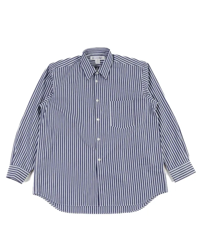 Comme des Garçons SHIRT Wide Classic Big Collar Shirt Stripe 3 sold by Lost & Found