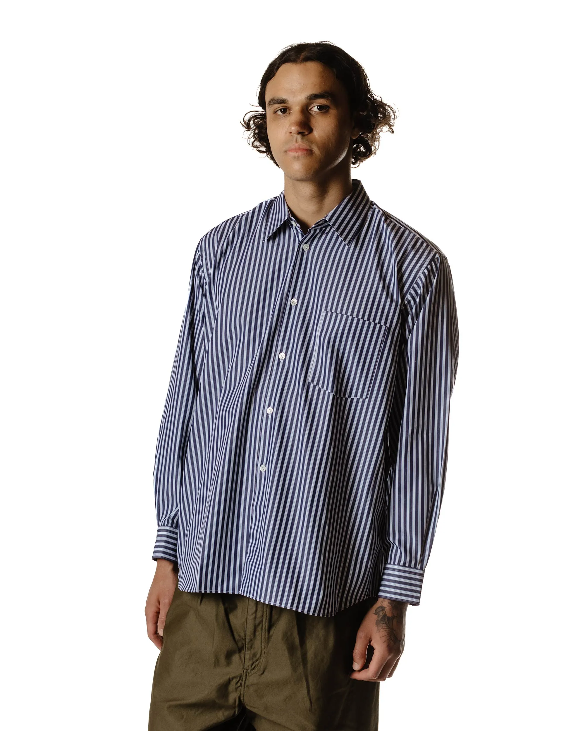Comme des Garçons SHIRT Wide Classic Big Collar Shirt Stripe 3 sold by Lost & Found product image thumbnail 3