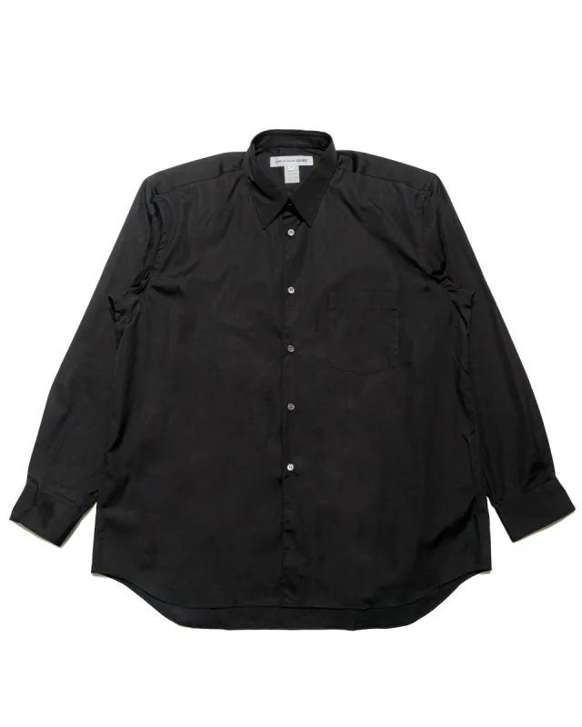 Comme des Garçons SHIRT Wide Classic Big Collar Shirt Black sold by Lost & Found