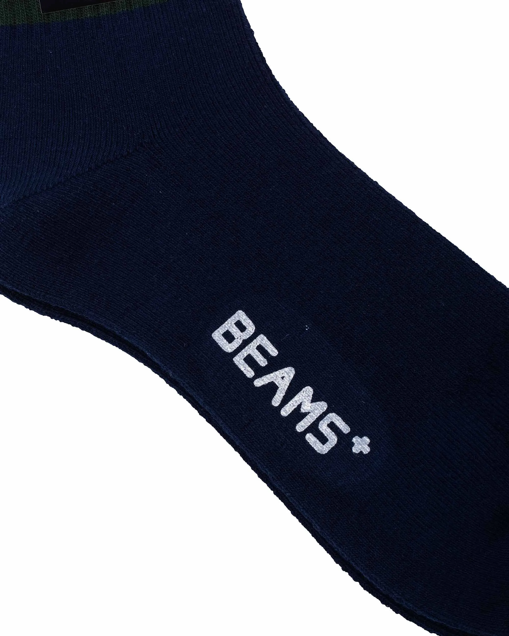 Beams Plus School Boy Sox 1/4 Navy/Green sold by Lost & Found product image thumbnail 2