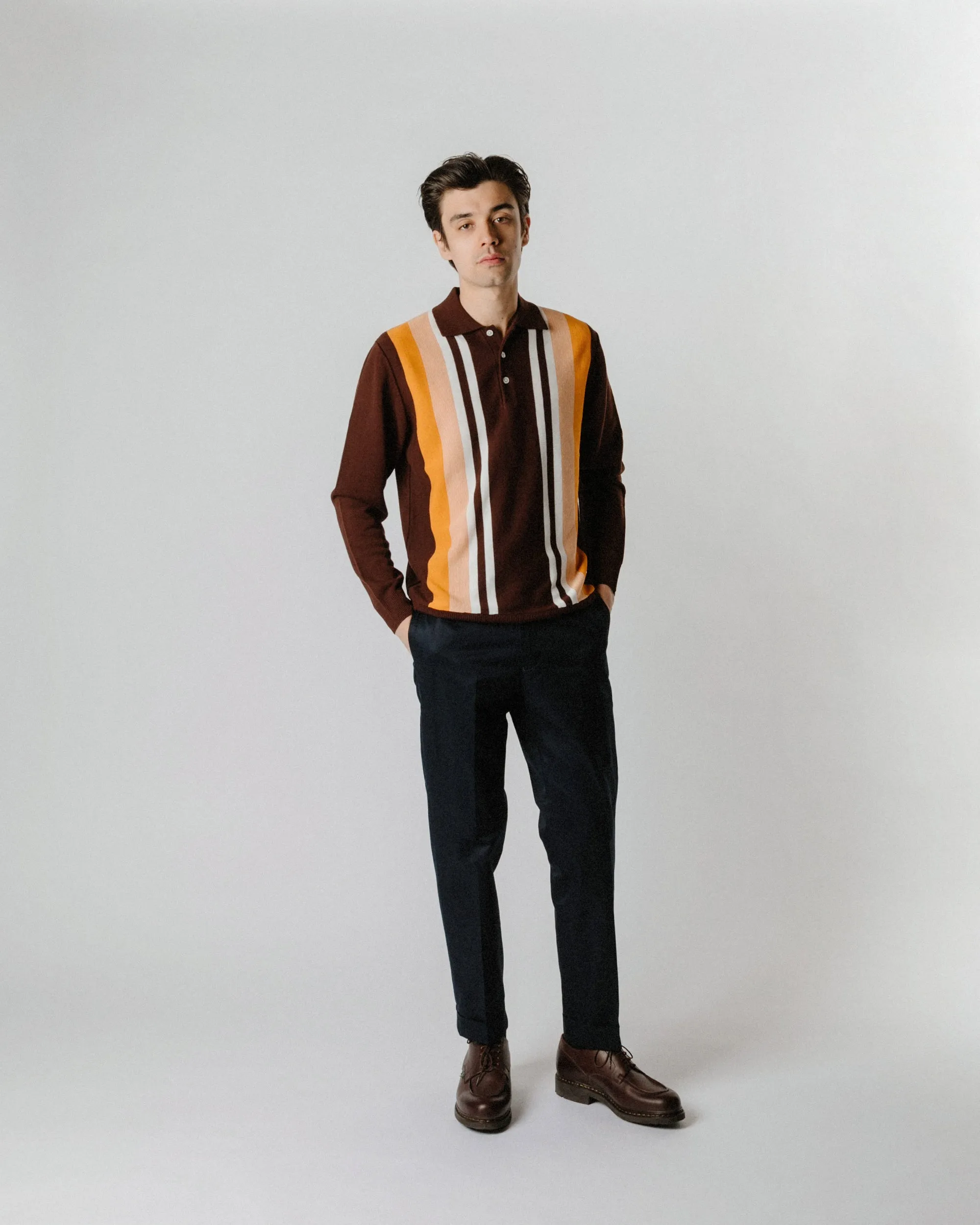Beams Plus IVY Trousers Ankle-Cut 80/3 Twill Navy sold by Lost & Found product image thumbnail 2