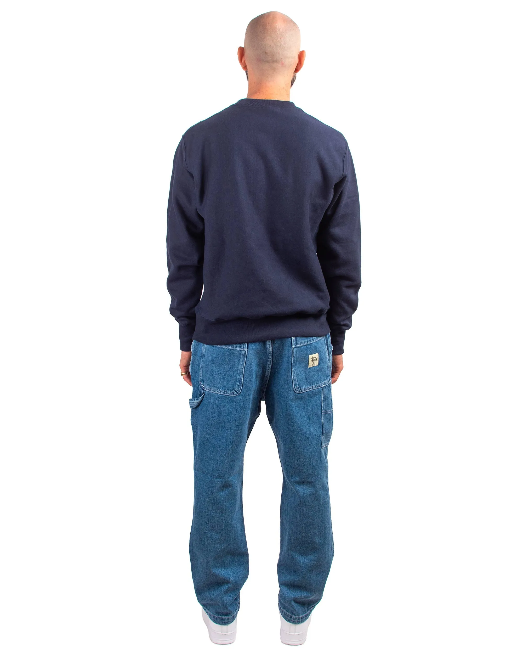Lost & Found Reverse Weave Crewneck Navy sold by Lost & Found product image thumbnail 3