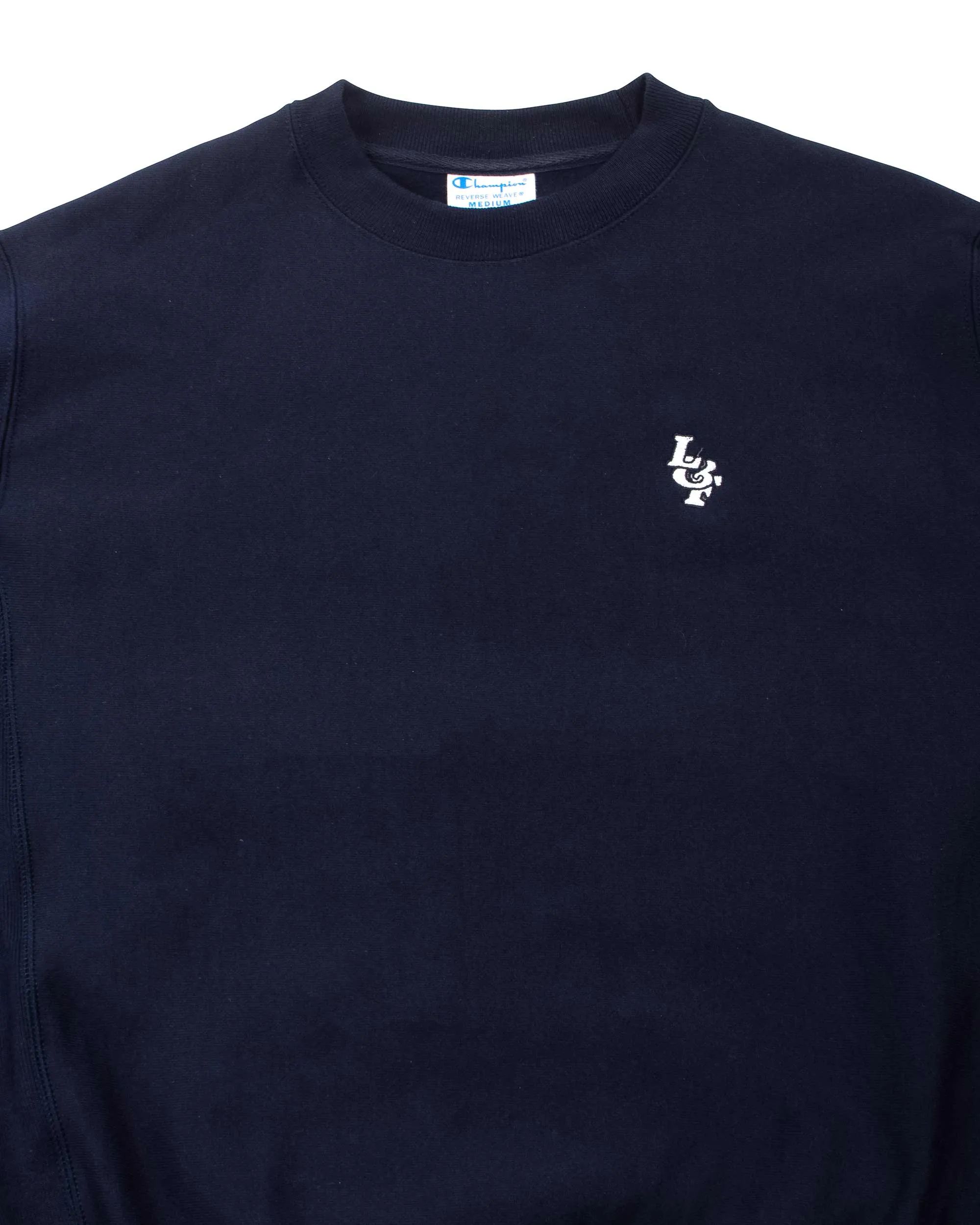 Lost & Found Reverse Weave Crewneck Navy sold by Lost & Found product image thumbnail 5