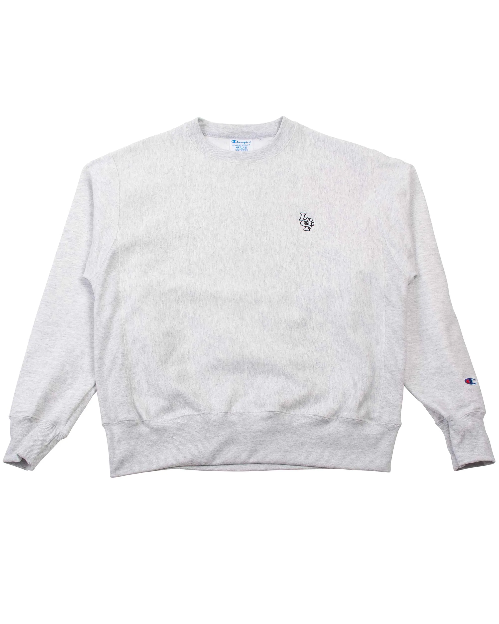 Lost & Found Reverse Weave Crewneck Silver Grey sold by Lost & Found