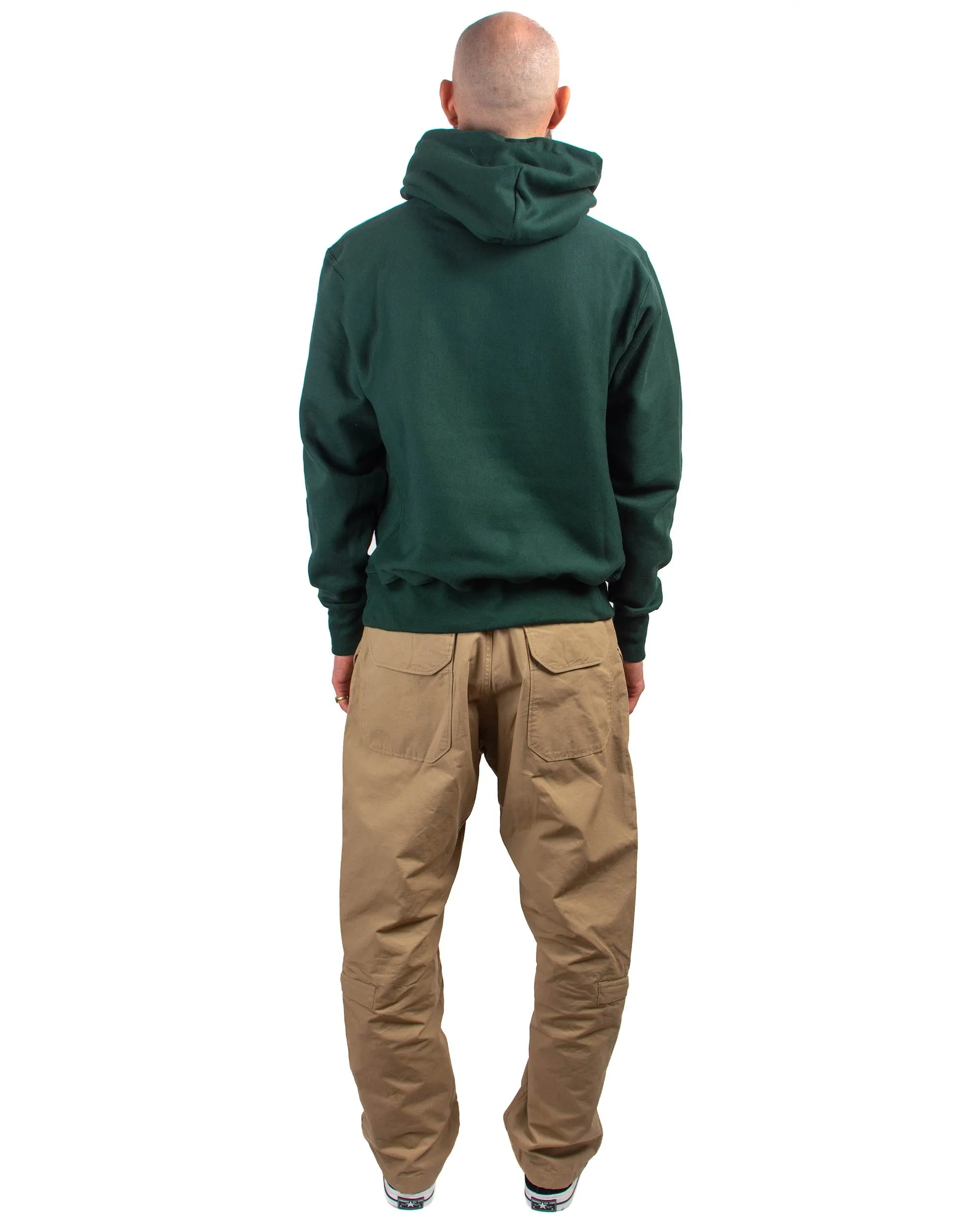 Lost & Found Reverse Weave Hoodie Dark Green sold by Lost & Found product image thumbnail 3