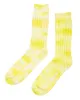 Stüssy Dyed Ribbed Crew Socks Lime sold by Lost & Found