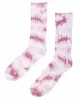 Stüssy Dyed Ribbed Crew Socks Berry sold by Lost & Found