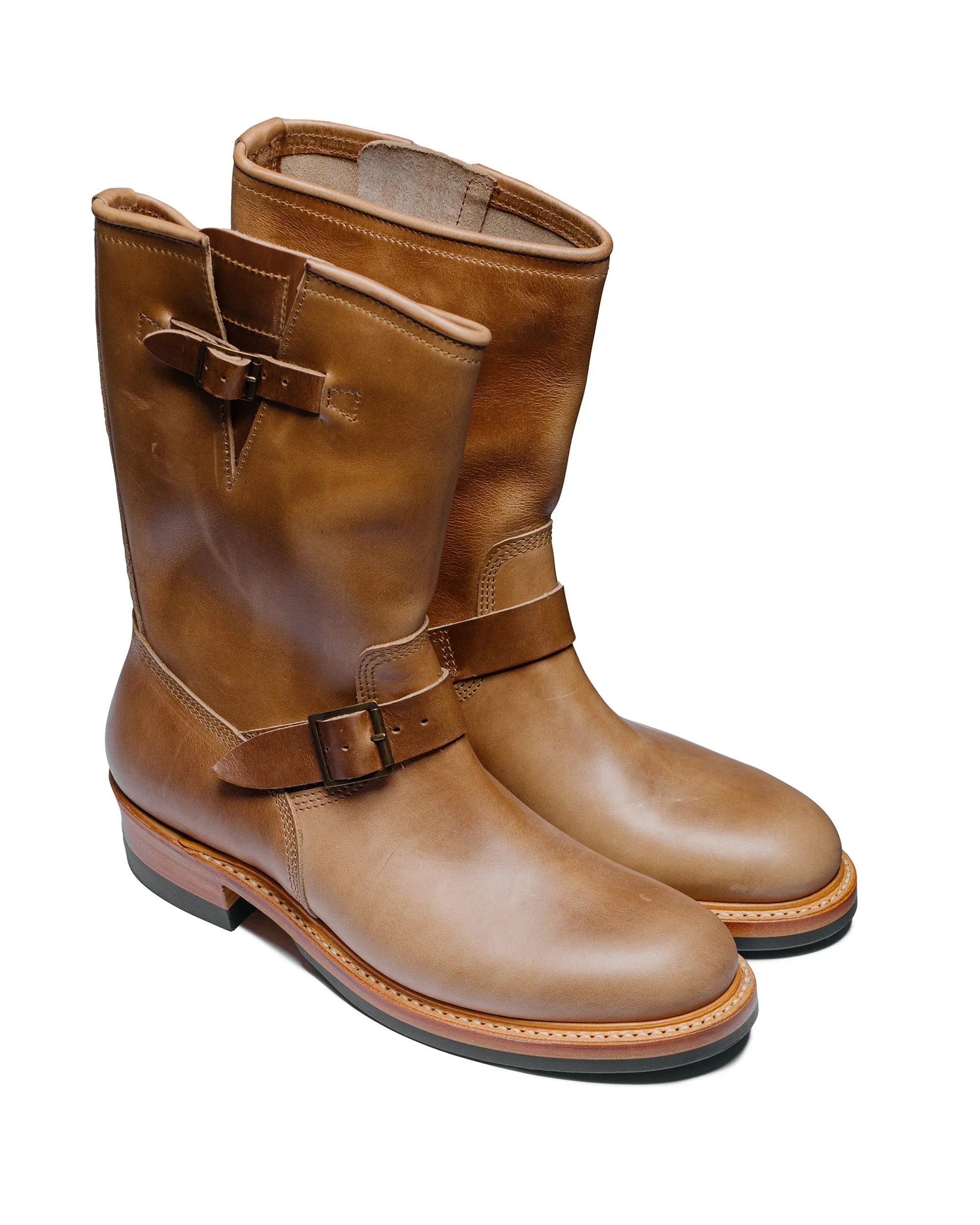 John Lofgren Bootmaker Wabash Engineer Boots Horween CXL Natural sold by Lost & Found product image thumbnail 2