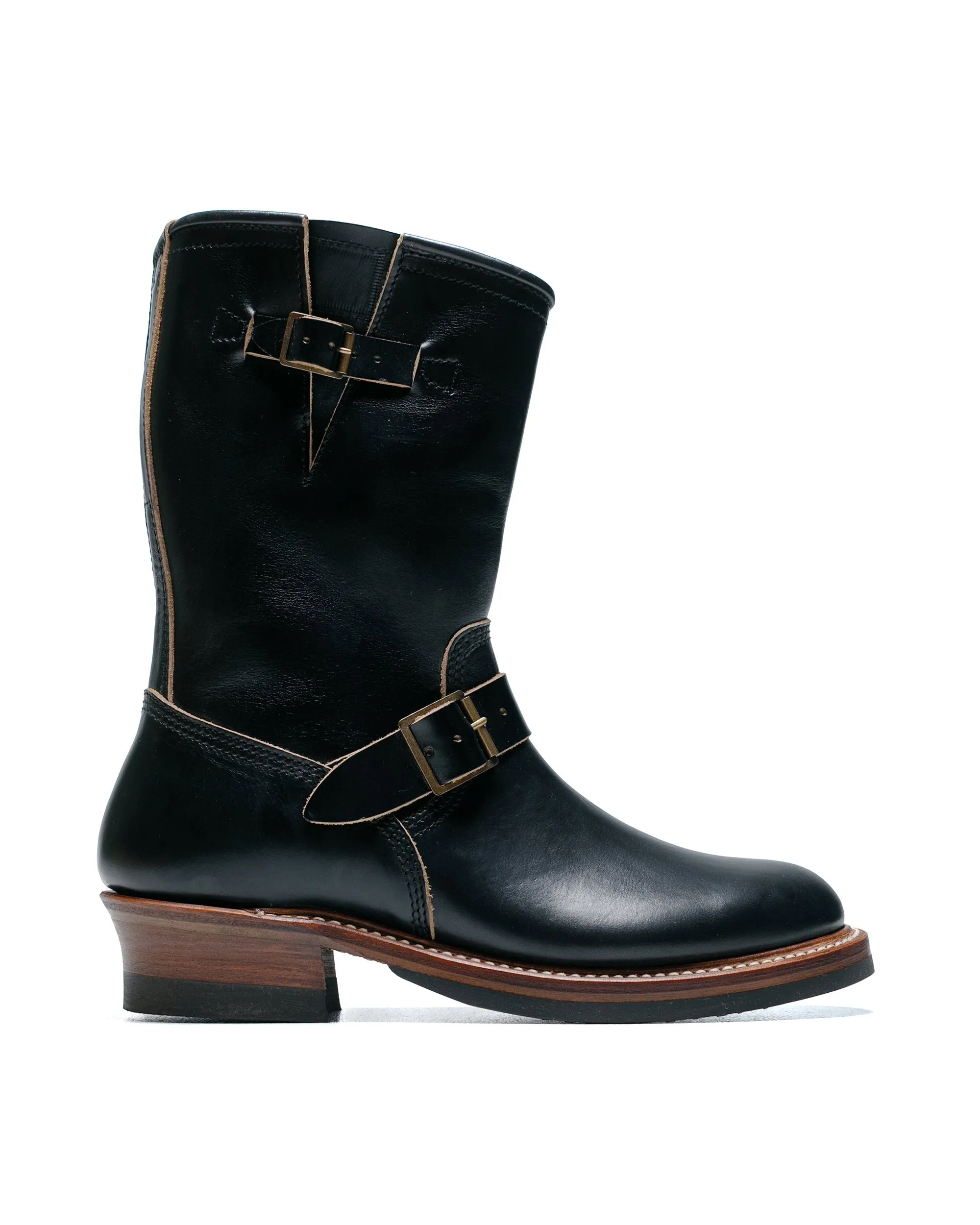 John Lofgren Bootmaker Wabash Engineer Boots Horween CXL Black sold by Lost & Found