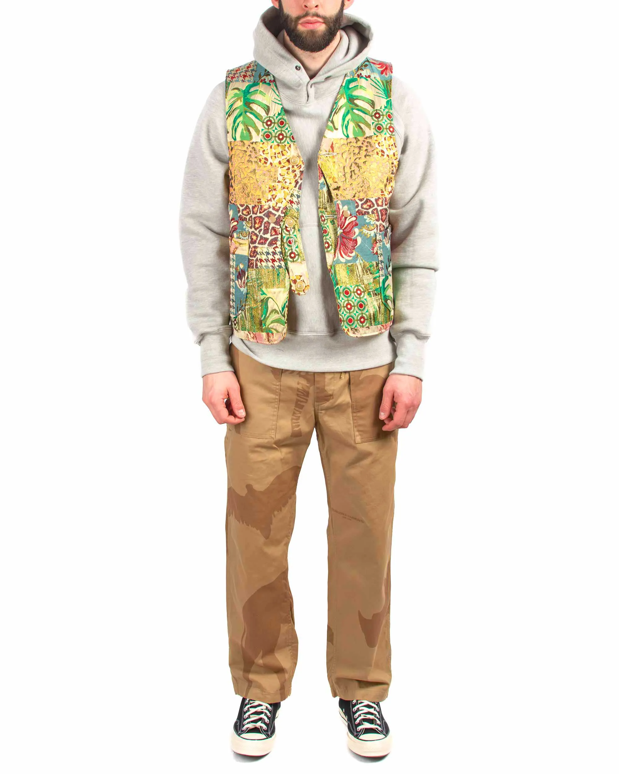 Engineered Garments Fatigue Pant Khaki Animal Print Cotton Flat Twill sold by Lost & Found product image thumbnail 2