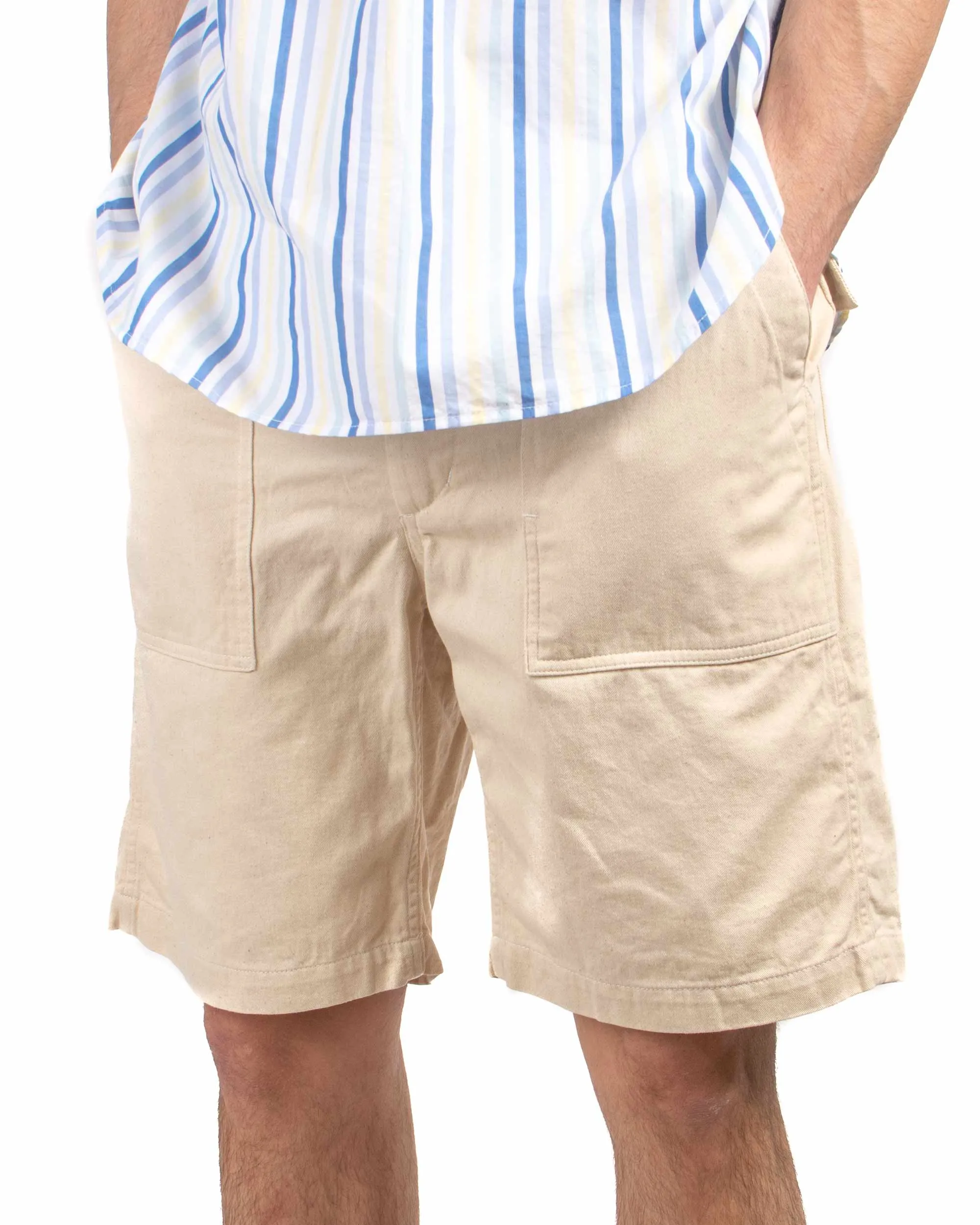 Engineered Garments Fatigue Short Natural 6.5oz Flat Twill sold by Lost & Found product image thumbnail 4