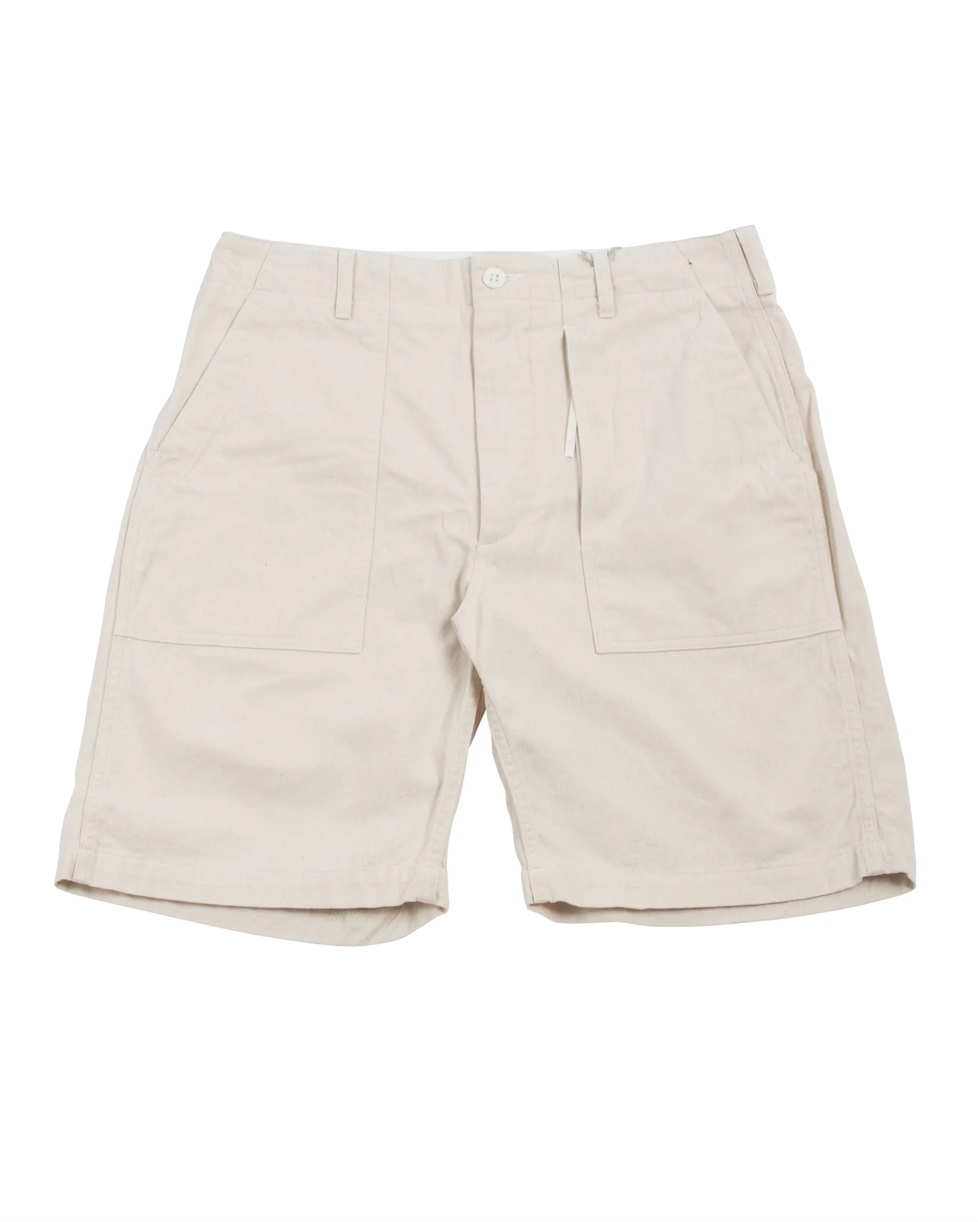 Engineered Garments Fatigue Short Natural 6.5oz Flat Twill sold by Lost & Found