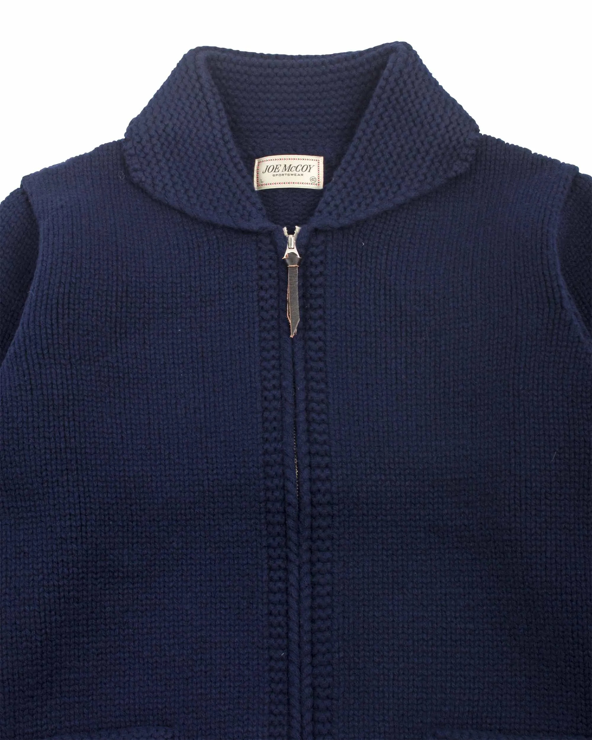 The Real McCoy's MC21113 Heavy Wool Cashmere Sweater Navy sold by Lost & Found product image thumbnail 5