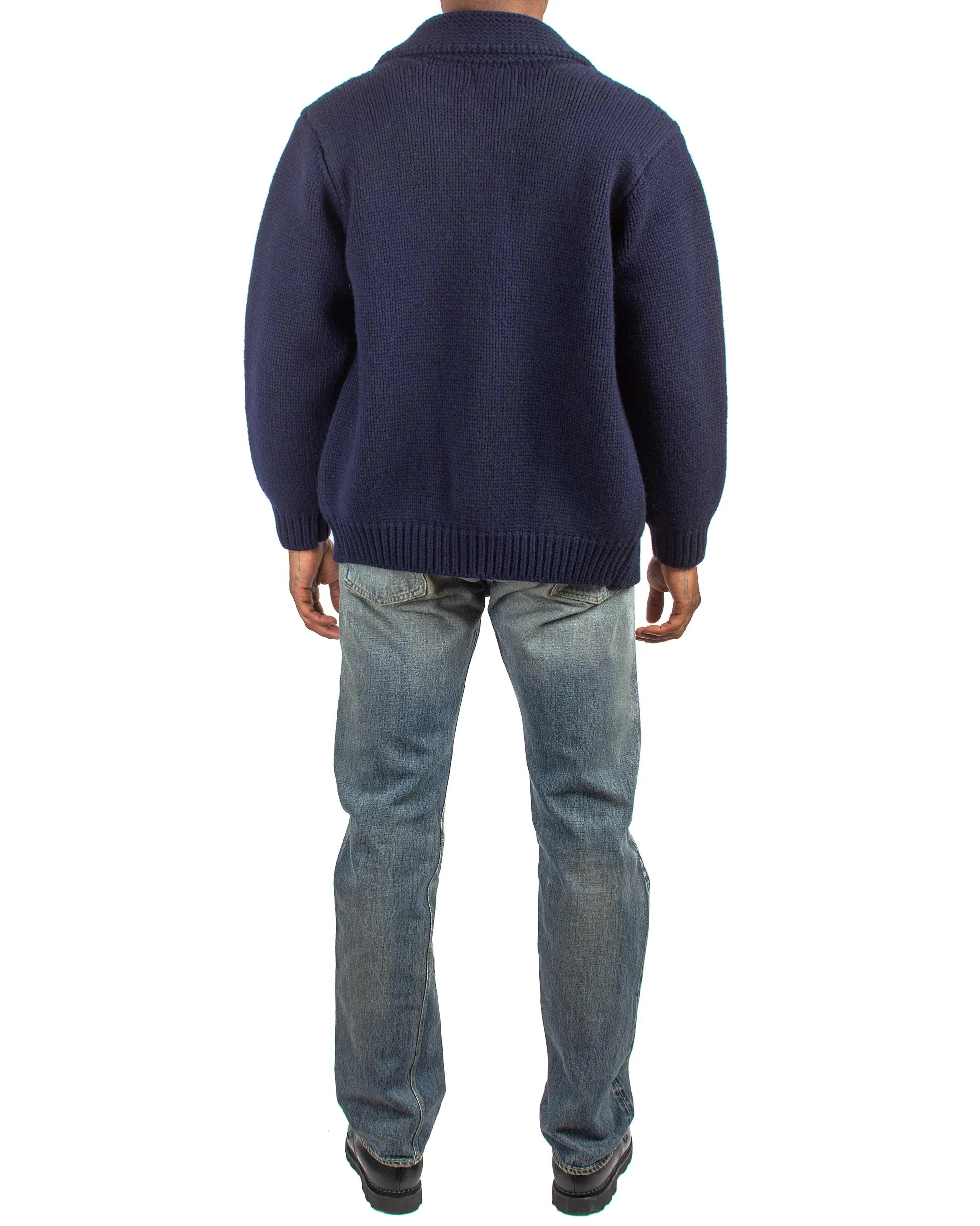 The Real McCoy's MC21113 Heavy Wool Cashmere Sweater Navy sold by Lost & Found product image thumbnail 3