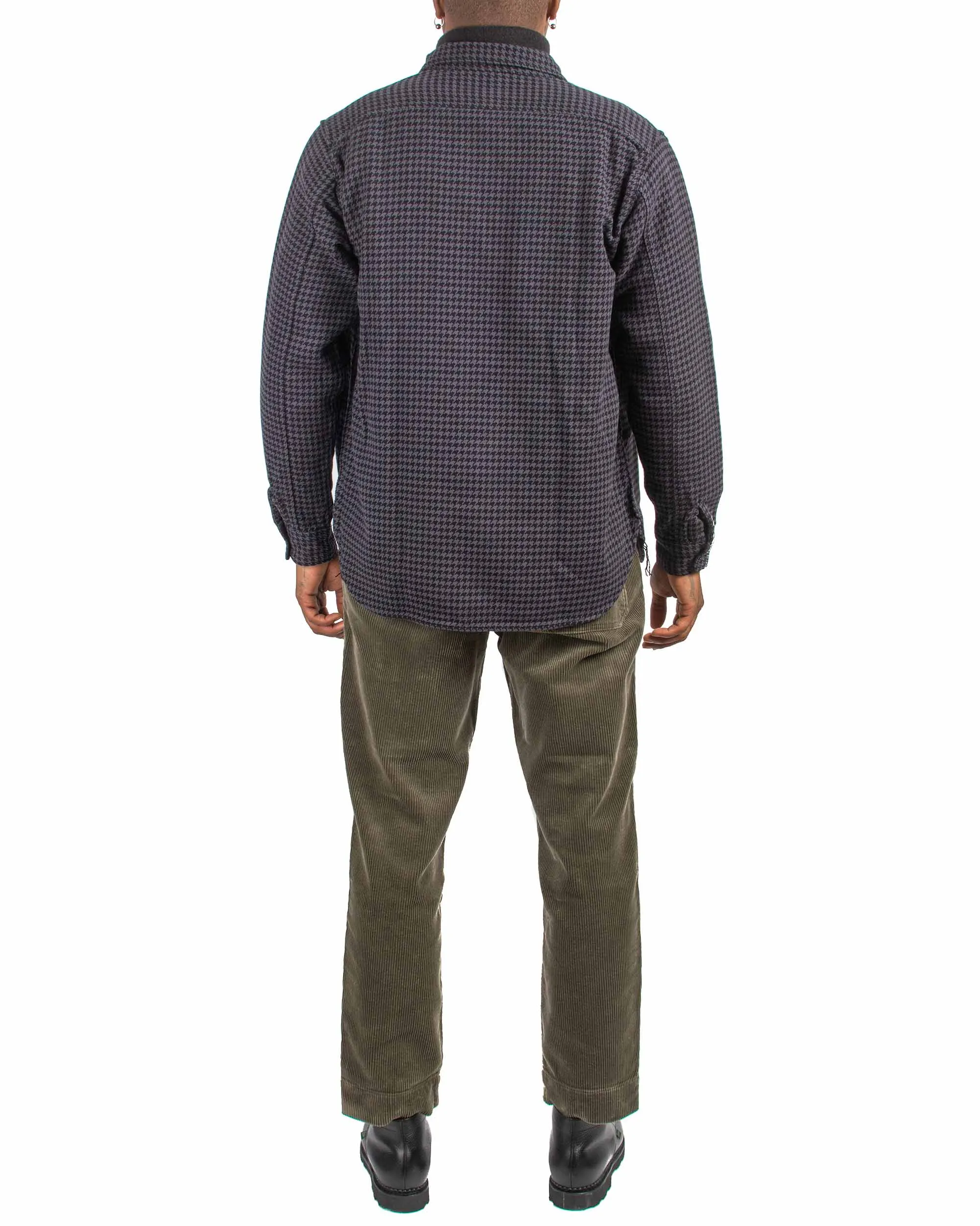 The Real McCoy's MS21102 8HU Houndstooth Flannel Shirt Chale sold by Lost & Found product image thumbnail 3