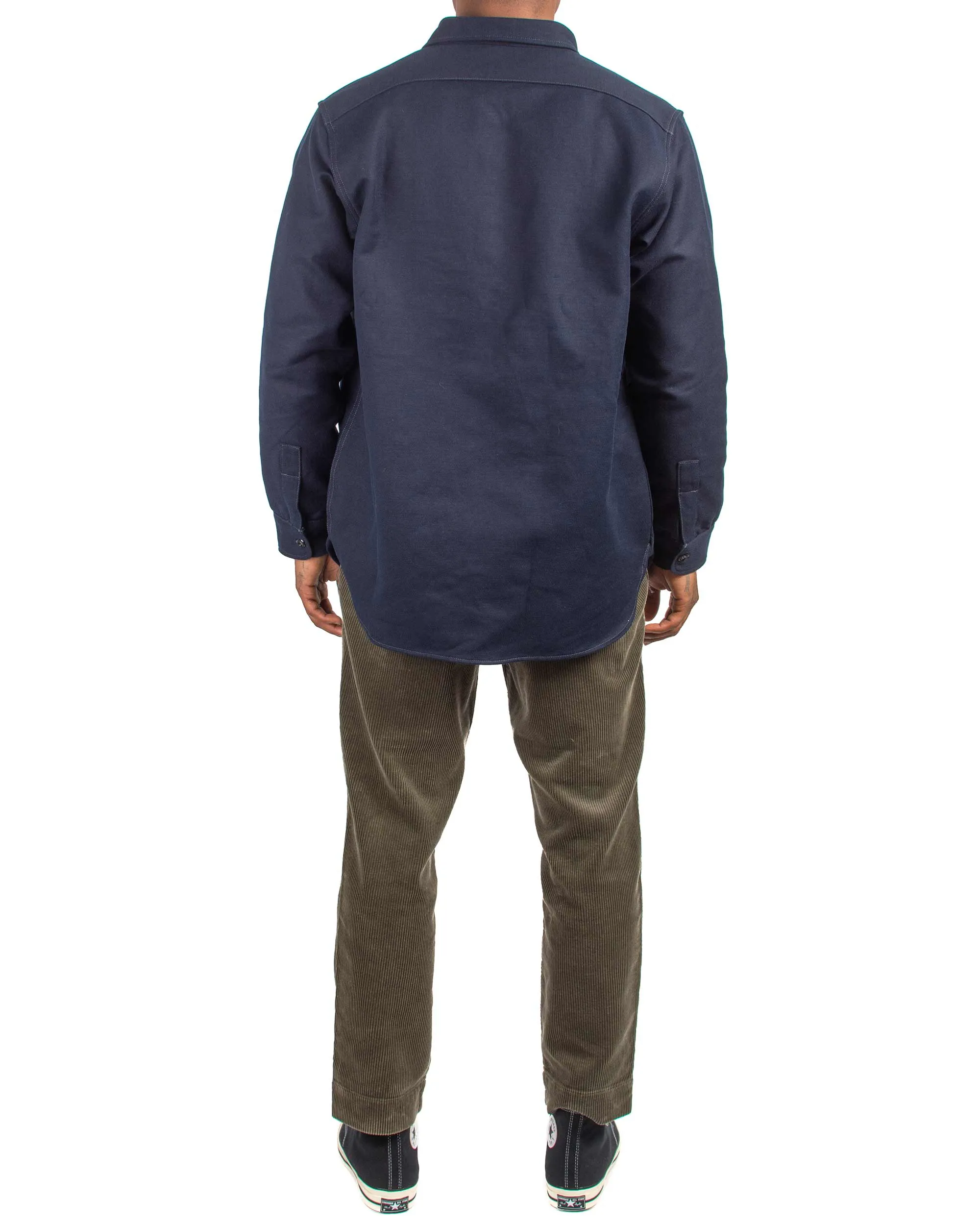 The Real McCoy's MS21104 8HU Heavy Moleskin Shirt Navy sold by Lost & Found product image thumbnail 3