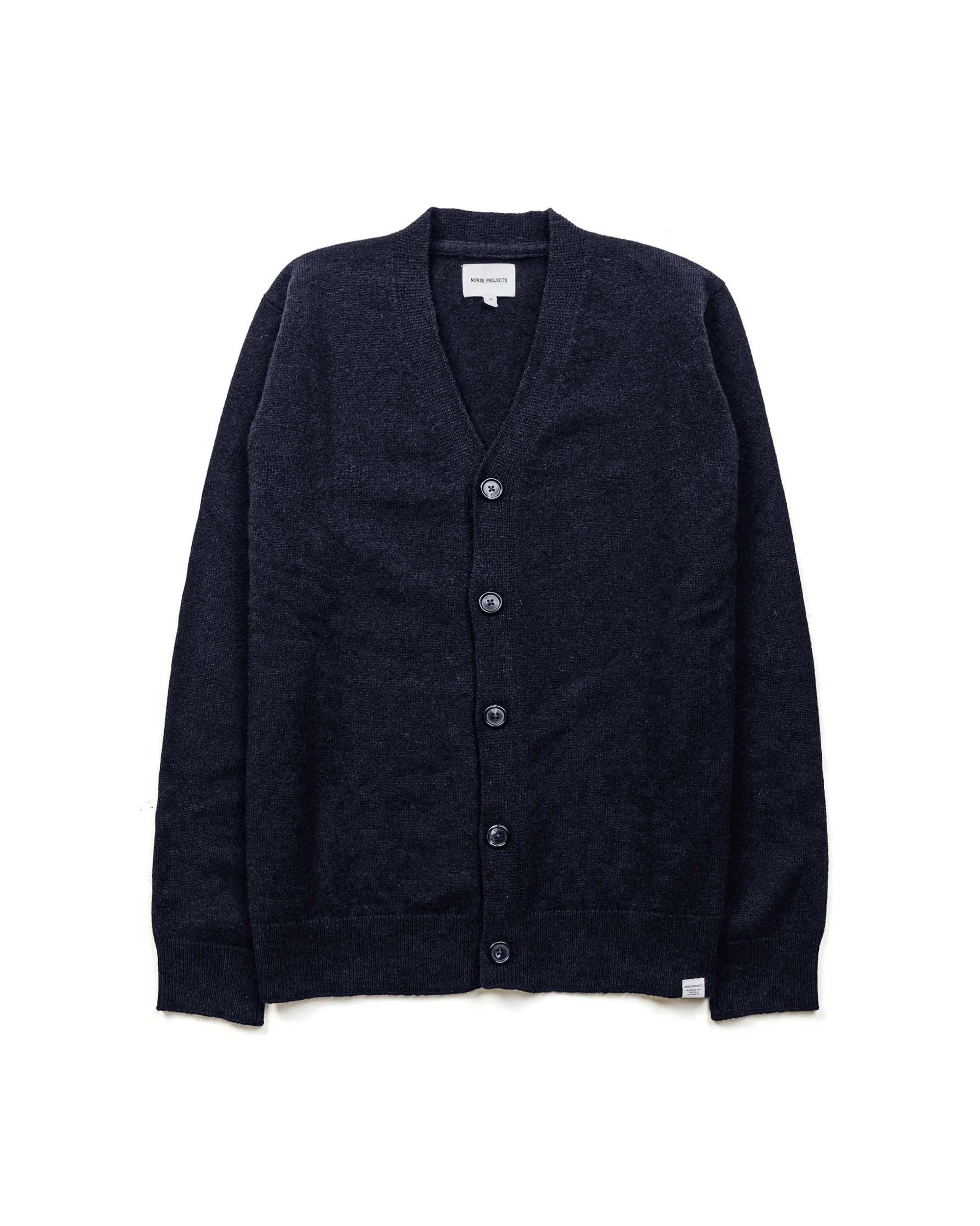 Norse Projects Adam Lambswool Dark Navy sold by Lost & Found
