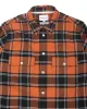 Norse Projects Villads Brushed Flannel Check Cochineal Red sold by Lost & Found