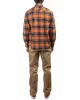 Norse Projects Villads Brushed Flannel Check Cochineal Red sold by Lost & Found