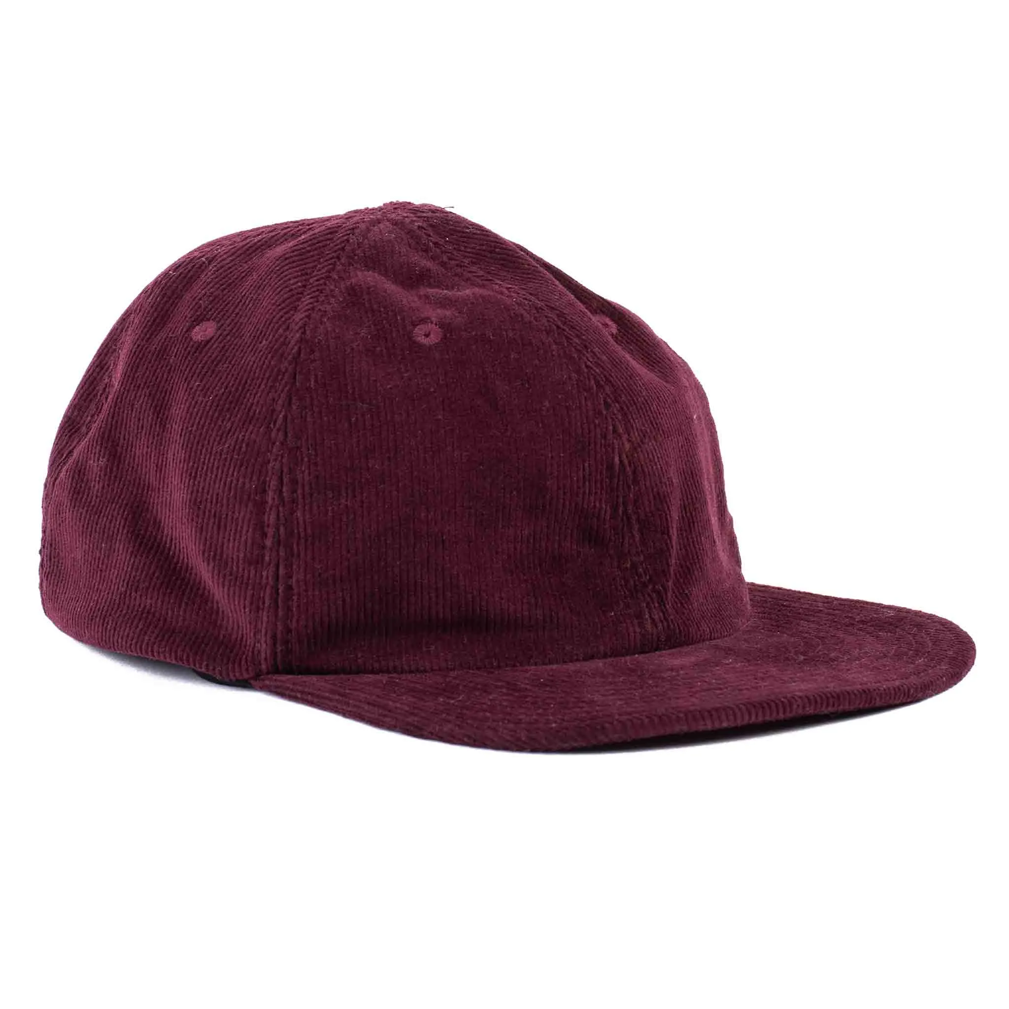 Found Feather 6 Panel Baseball Cap Corduroy Wine sold by Lost & Found
