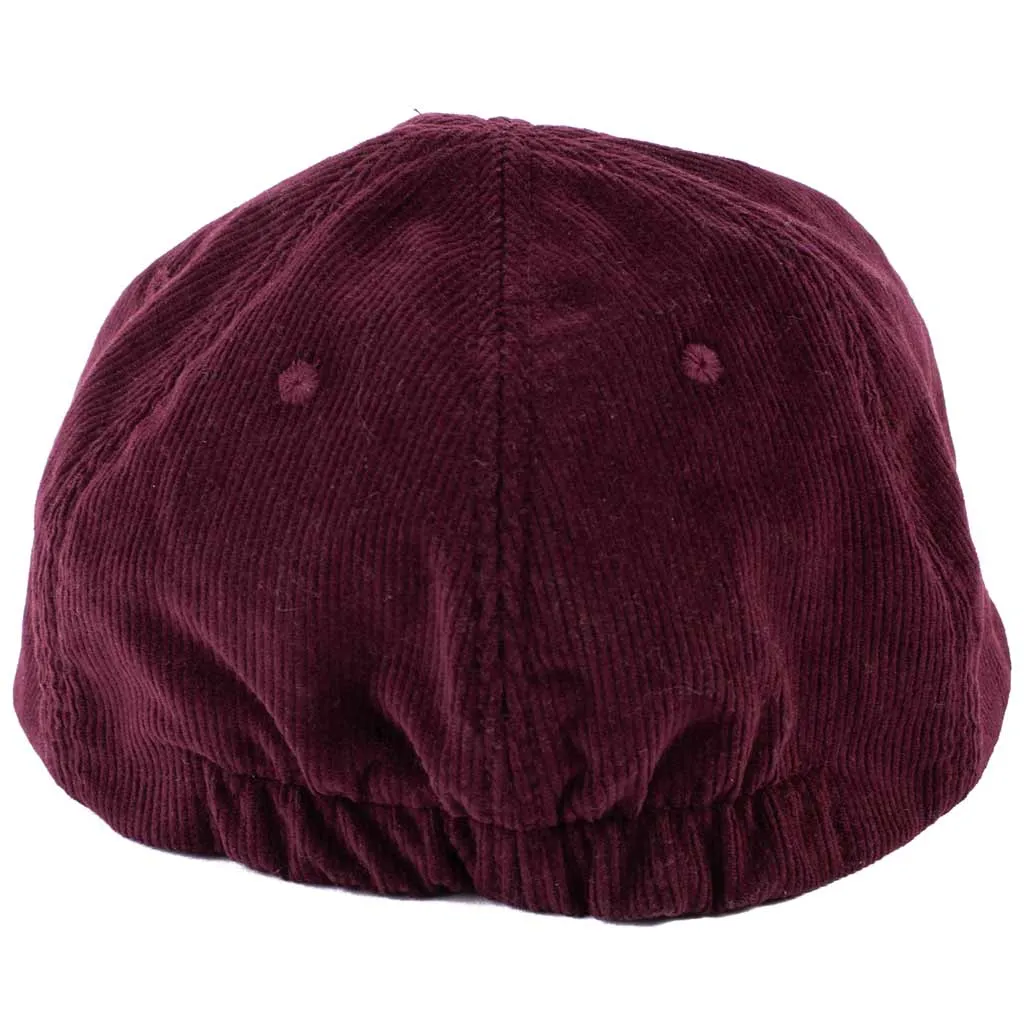 Found Feather 6 Panel Baseball Cap Corduroy Wine sold by Lost & Found product image thumbnail 2