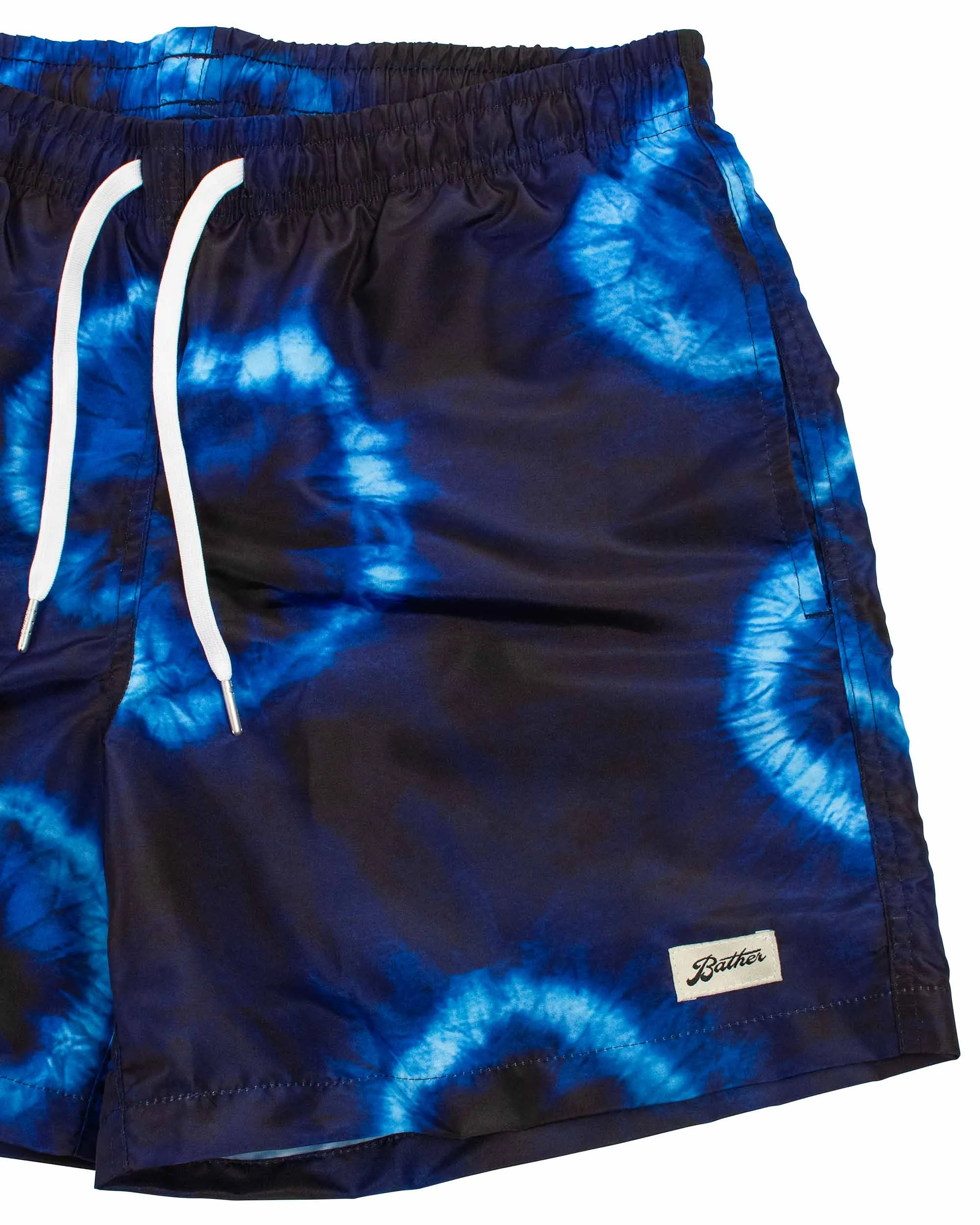 Bather Indigo Ne-Maki Shibori Swim Trunk sold by Lost & Found product image thumbnail 5