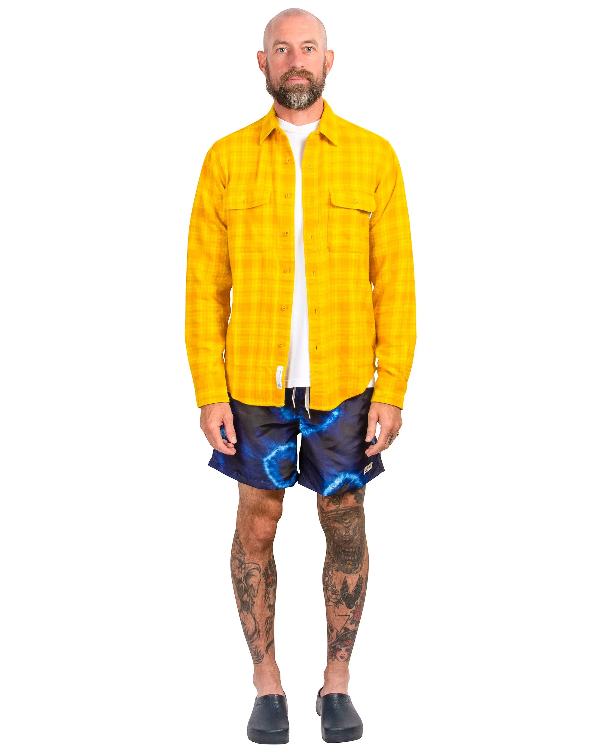 Bather Indigo Ne-Maki Shibori Swim Trunk sold by Lost & Found product image thumbnail 2