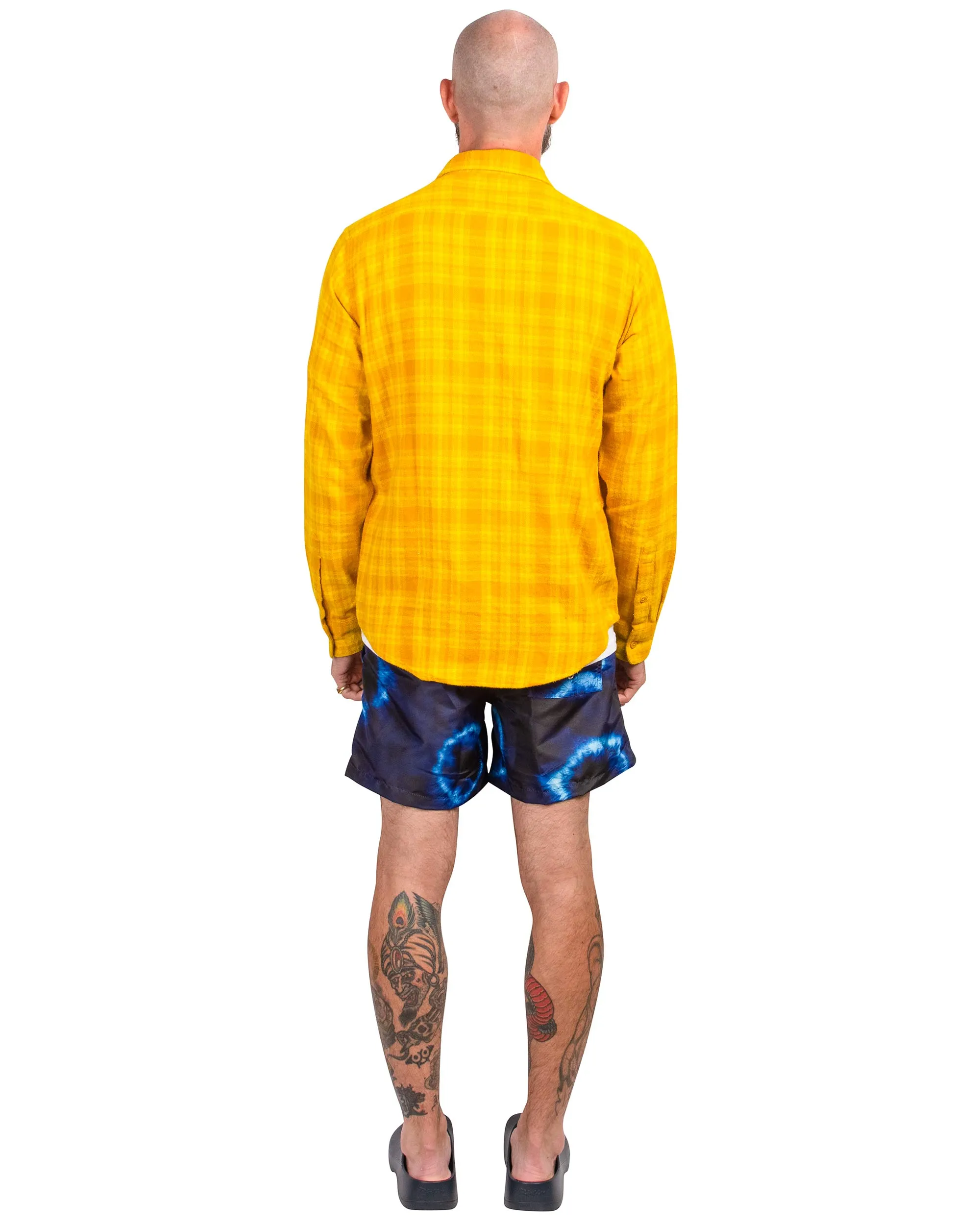 Bather Indigo Ne-Maki Shibori Swim Trunk sold by Lost & Found product image thumbnail 3