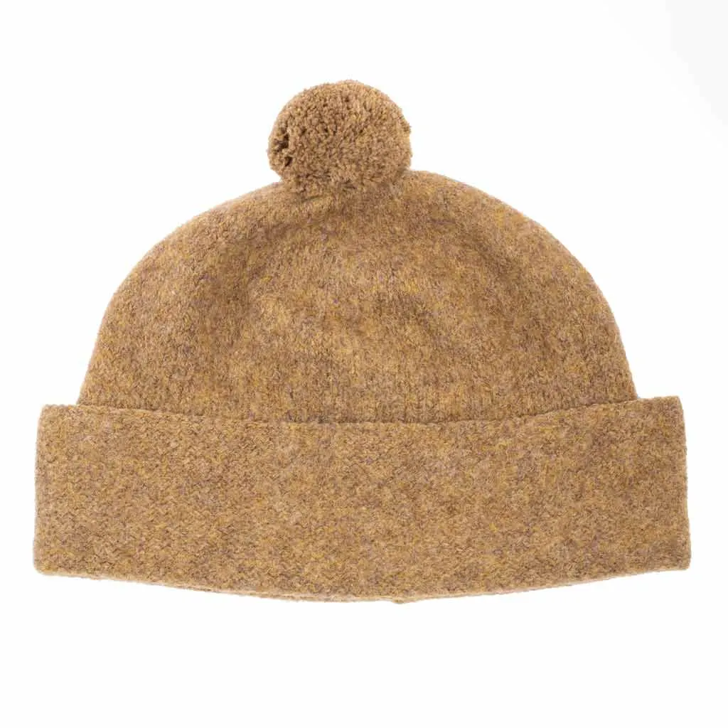 MHL Felted Hat Shetland Wool Mustard sold by Lost & Found