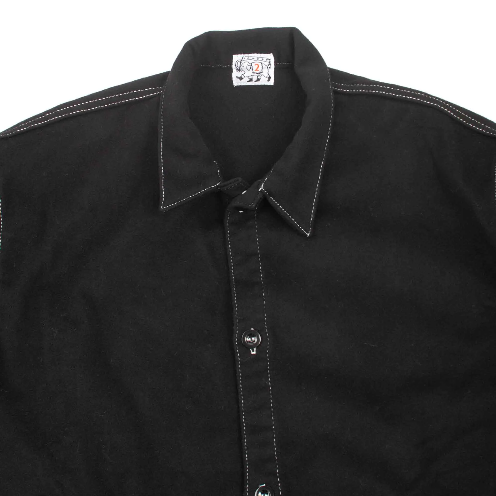 Tender Type WS420 Weaver's Stock Tail Shirt Black Wool Baize sold by Lost & Found product image thumbnail 5