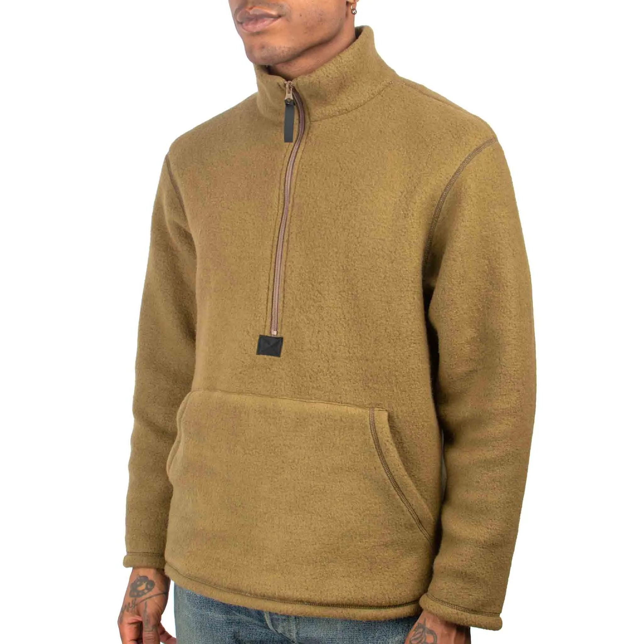 The Real McCoy's MC21101 Shirts, Pullover, Fleece Coyote sold by Lost & Found product image thumbnail 4
