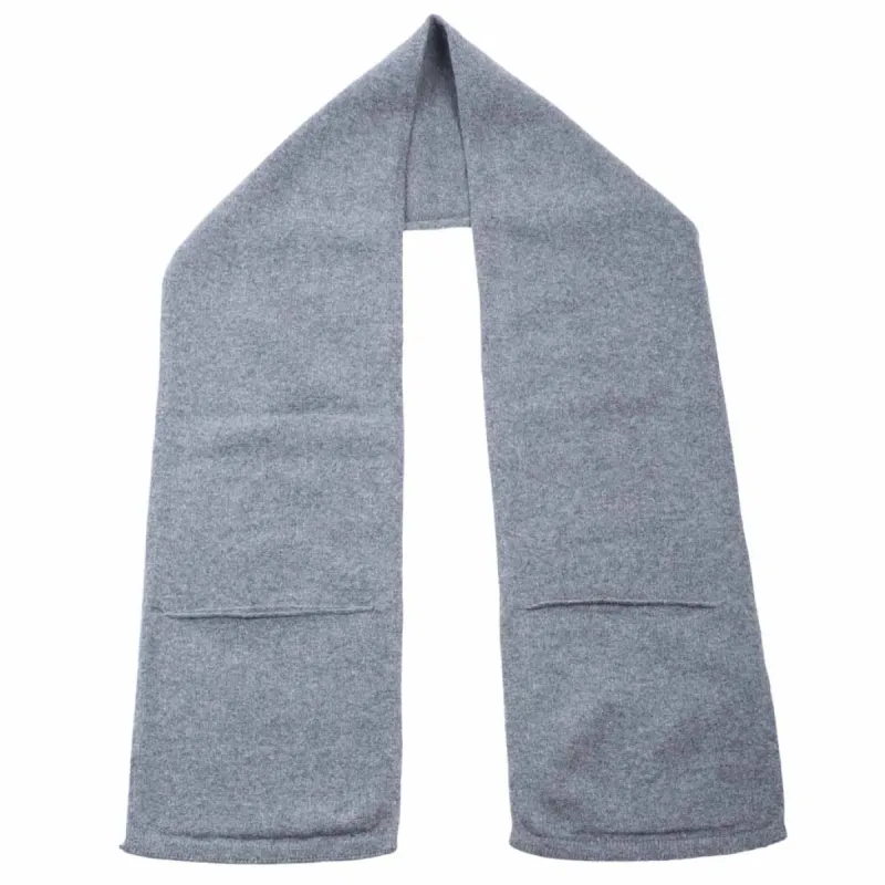 Lost & Found Lambswool Pocket Scarf Grey Mix sold by Lost & Found