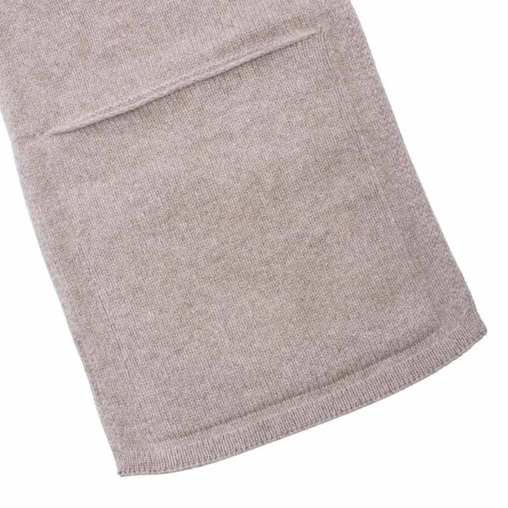 Lost & Found Lambswool Pocket Scarf Mushroom sold by Lost & Found product image thumbnail 2