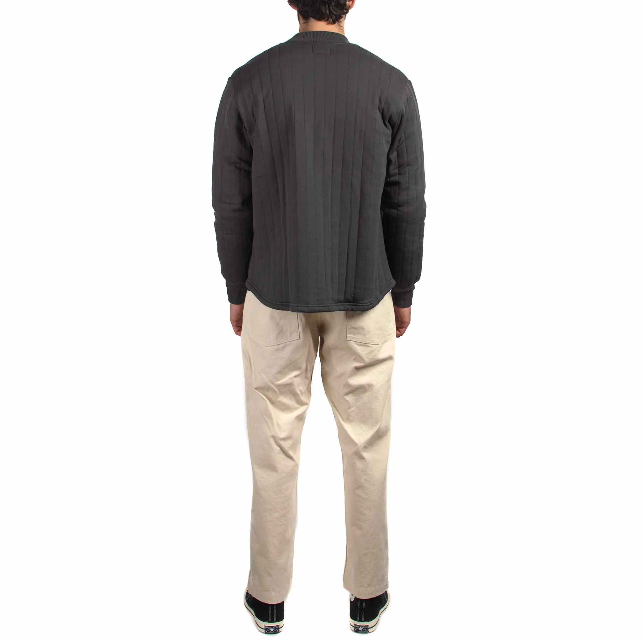 The Real McCoy's BC21101 Buco F/Z Nylon Quilted Sweatshirt Charcoal sold by Lost & Found product image thumbnail 3