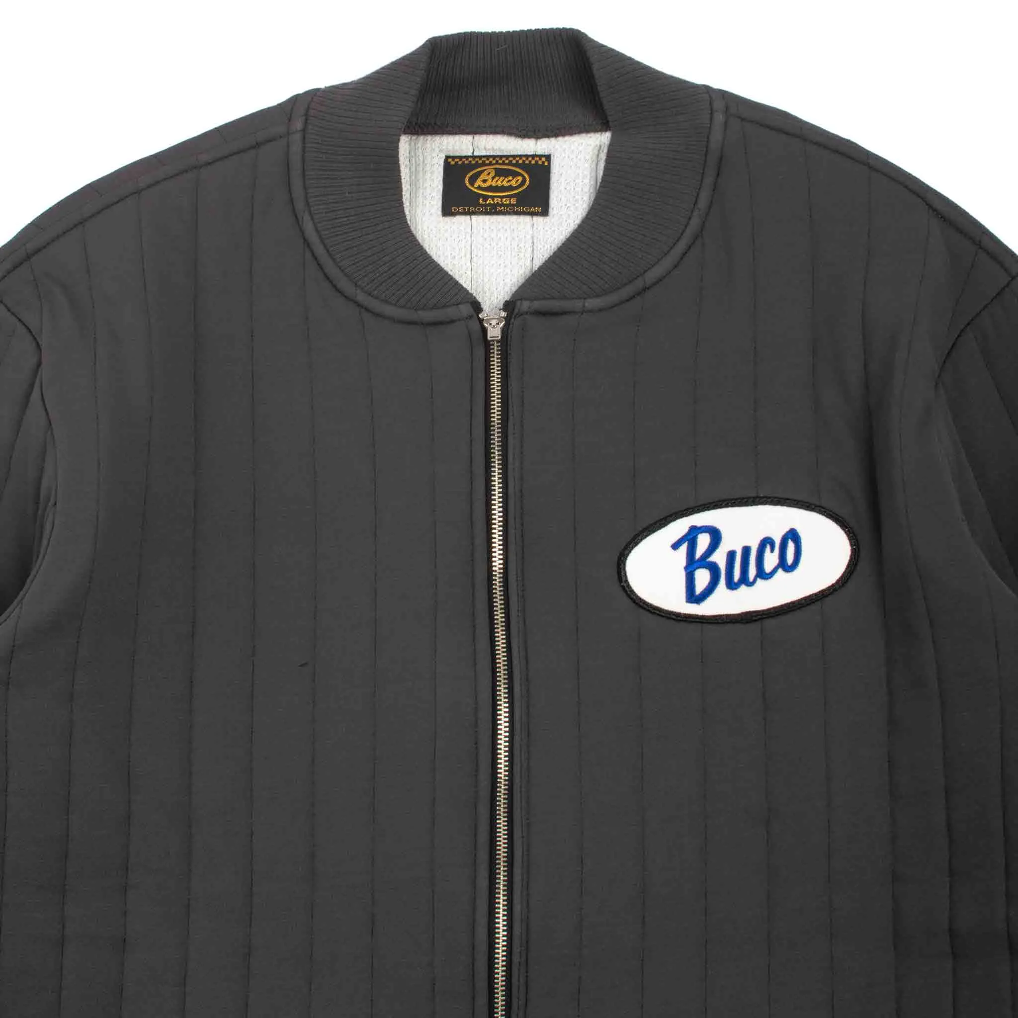 The Real McCoy's BC21101 Buco F/Z Nylon Quilted Sweatshirt Charcoal sold by Lost & Found product image thumbnail 5