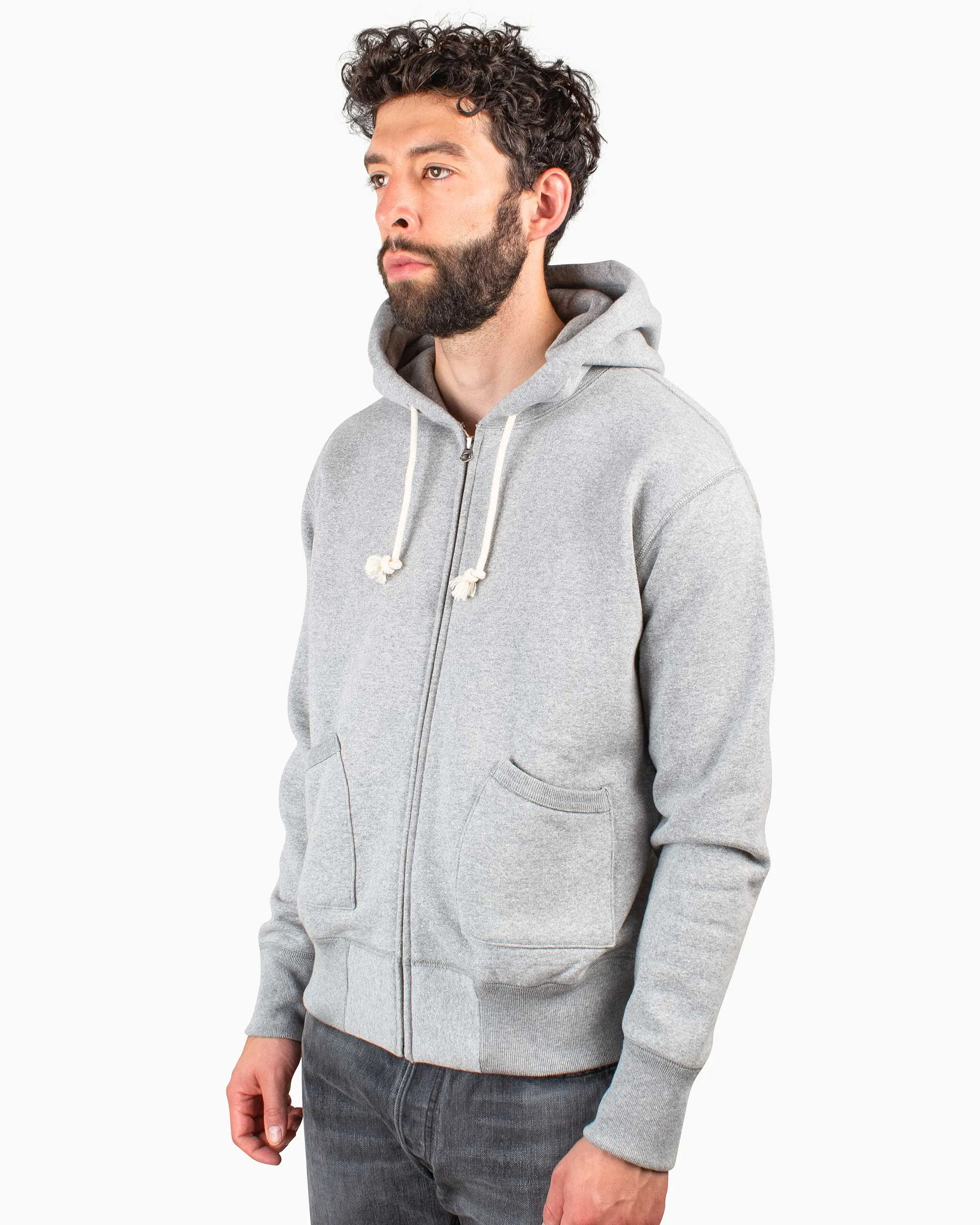 The Real McCoy’s MC18115 12oz. Full Zip Parka Medium Grey sold by Lost & Found product image thumbnail 4