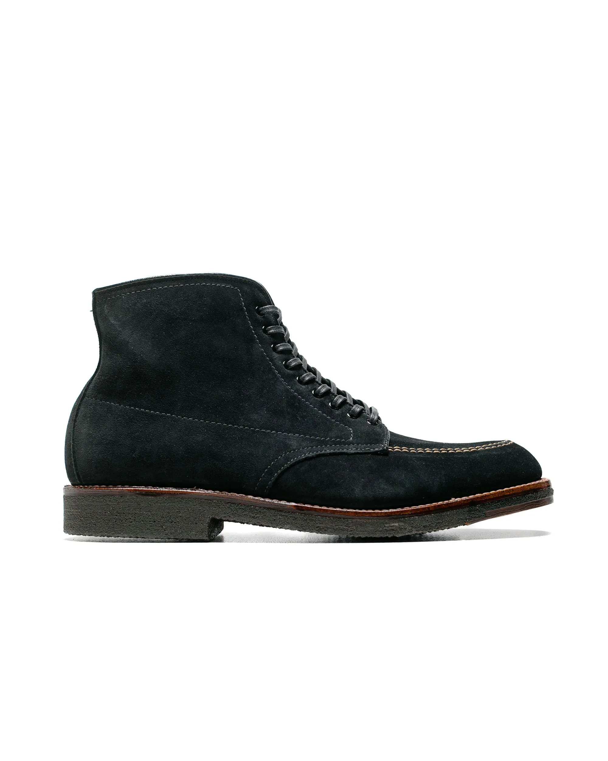 Alden Indy Boot Black Suede with Crepe Sole sold by Lost & Found