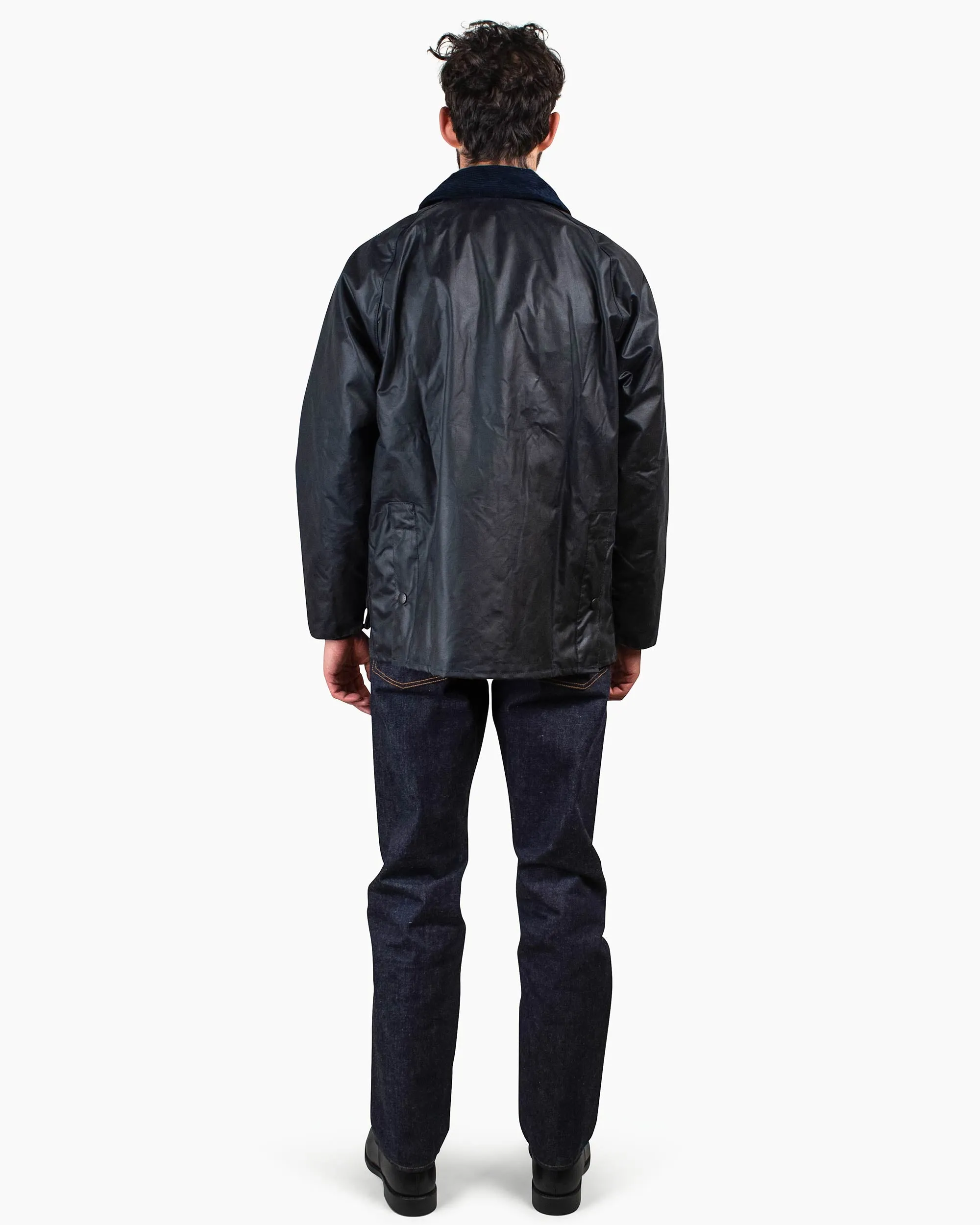 Barbour Bedale Wax Jacket Navy sold by Lost & Found product image thumbnail 3
