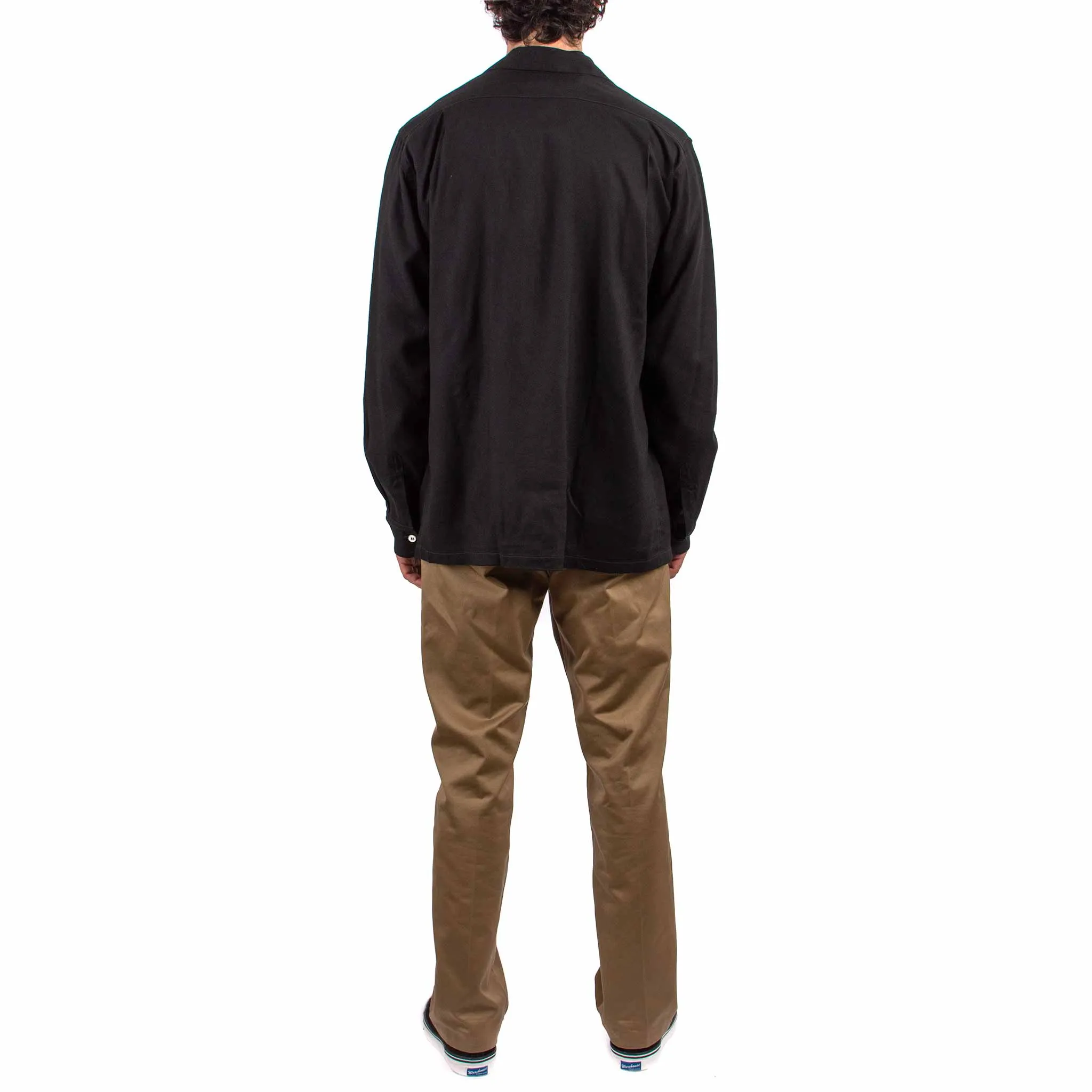 The Real McCoy's MS21009 Open Collar Rayon Shirt Black sold by Lost & Found product image thumbnail 3