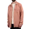 The Real McCoy's MS21009 Open Collar Rayon Shirt Pink sold by Lost & Found