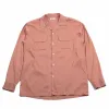 The Real McCoy's MS21009 Open Collar Rayon Shirt Pink sold by Lost & Found
