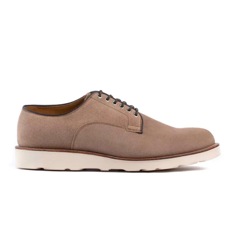 Viberg Natural Chromexcel Roughout Derby Shoe sold by Lost & Found