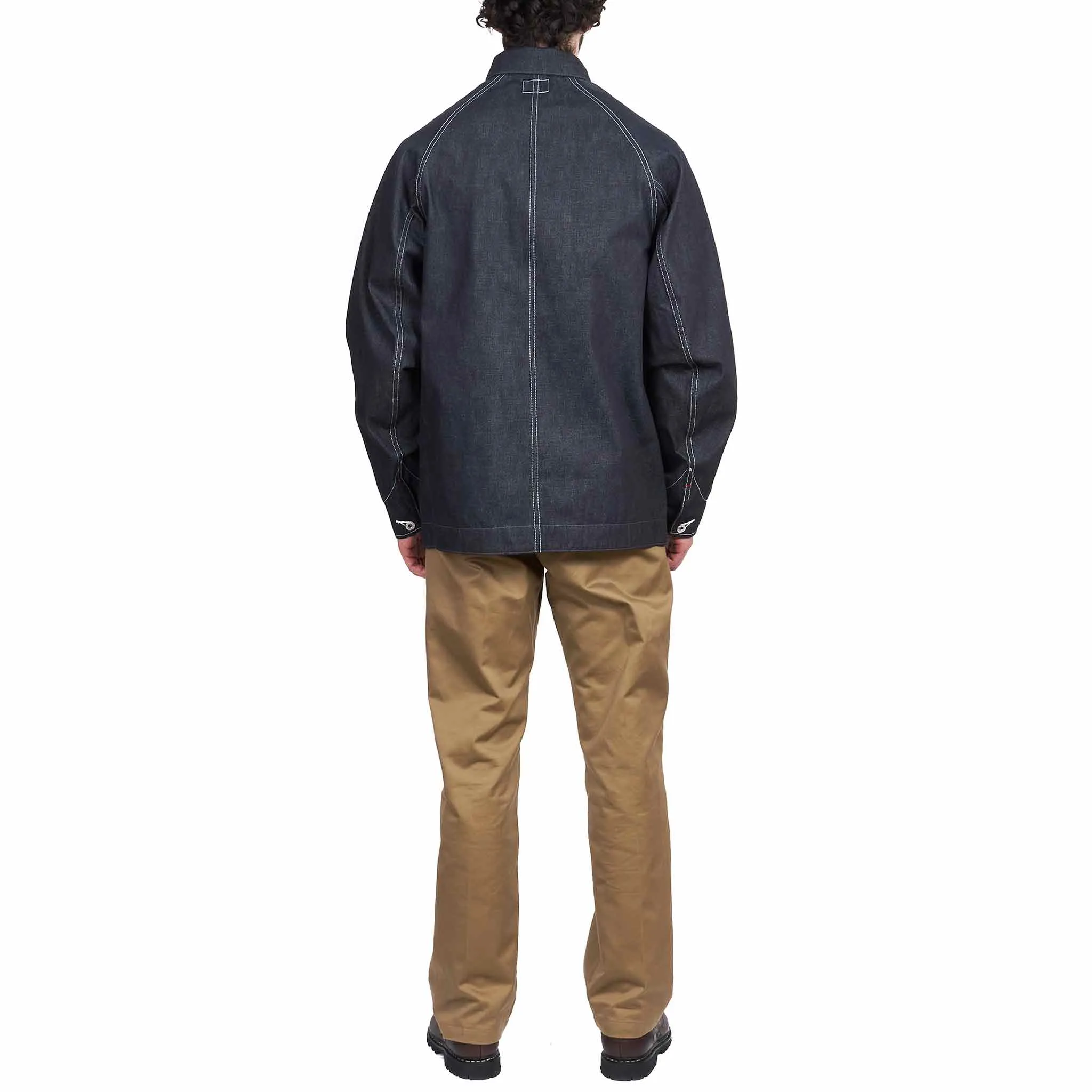 The Real McCoy's MJ21019 8HU WW2 Denim Chore Coat Indigo sold by Lost & Found product image thumbnail 3