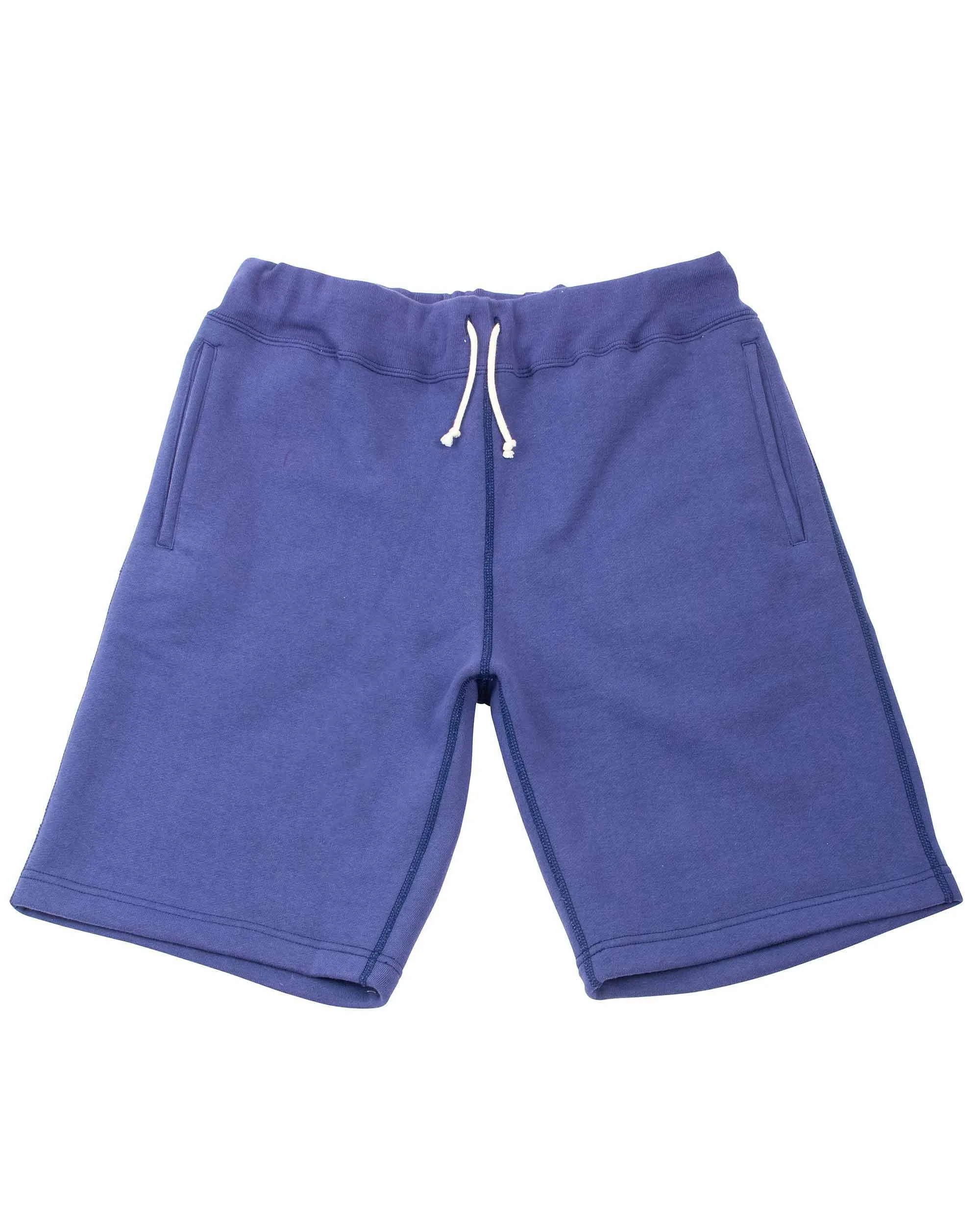The Real McCoy's MC21019 9oz. Loopwheel Sweatshorts MQ Navy sold by Lost & Found