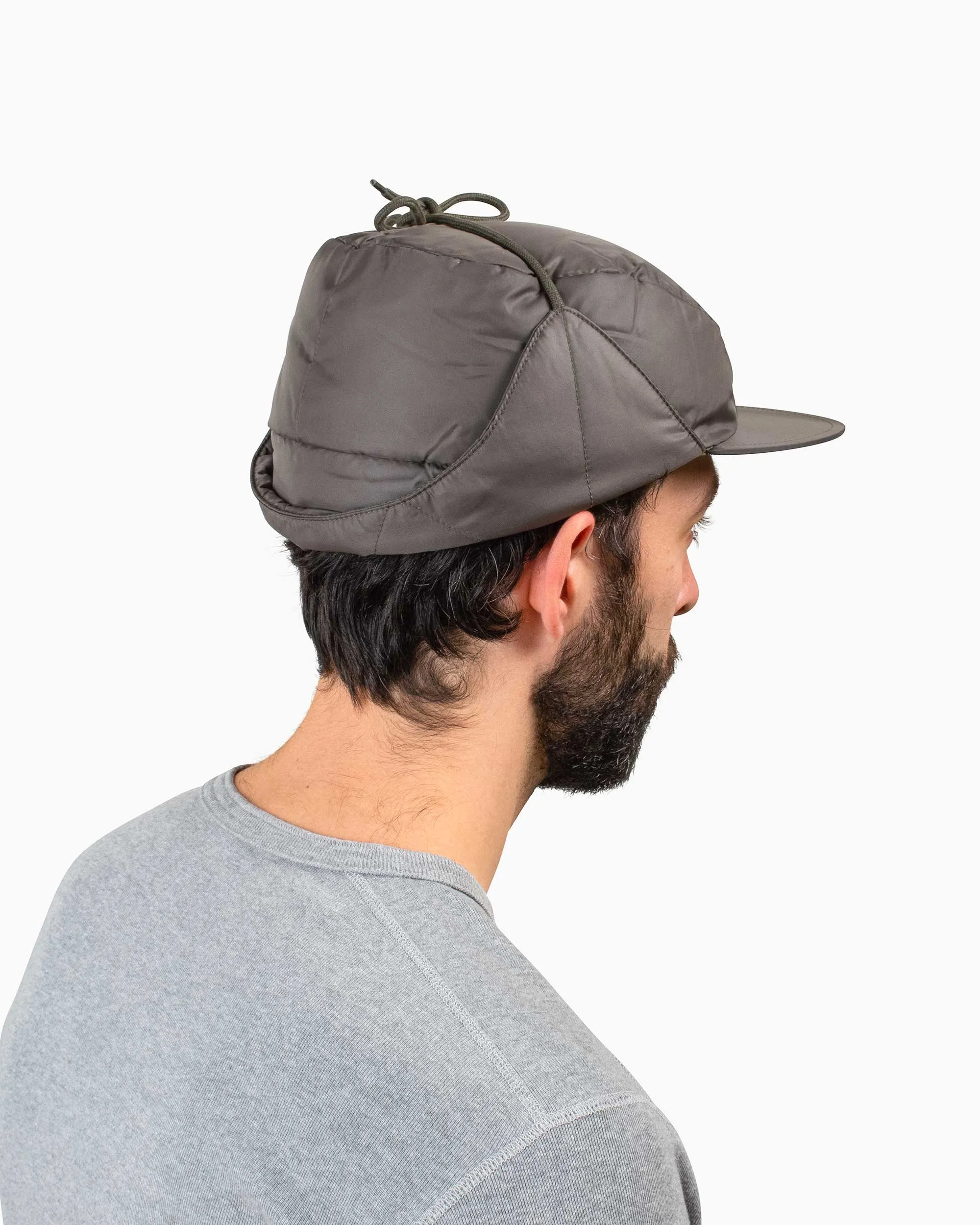 The Real McCoy's MA20112 Nylon Quilted Down Cap Olive sold by Lost & Found product image thumbnail 3